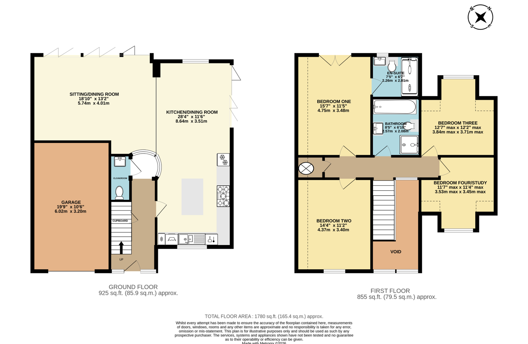 2 The Orchard, Holt Road, Fakenham floorplan