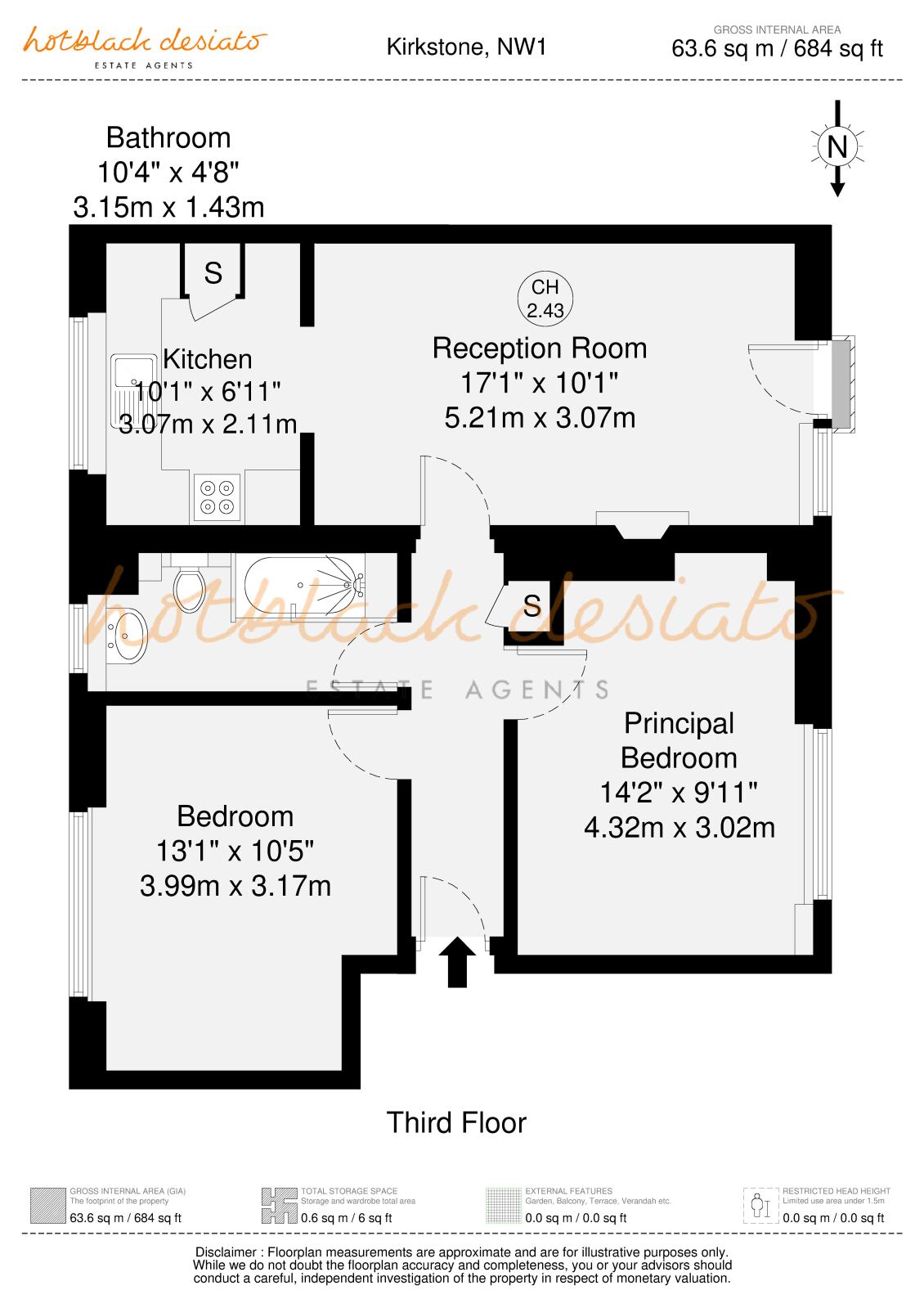 Flat 7, Kirkstone,, Harrington Street, London floorplan
