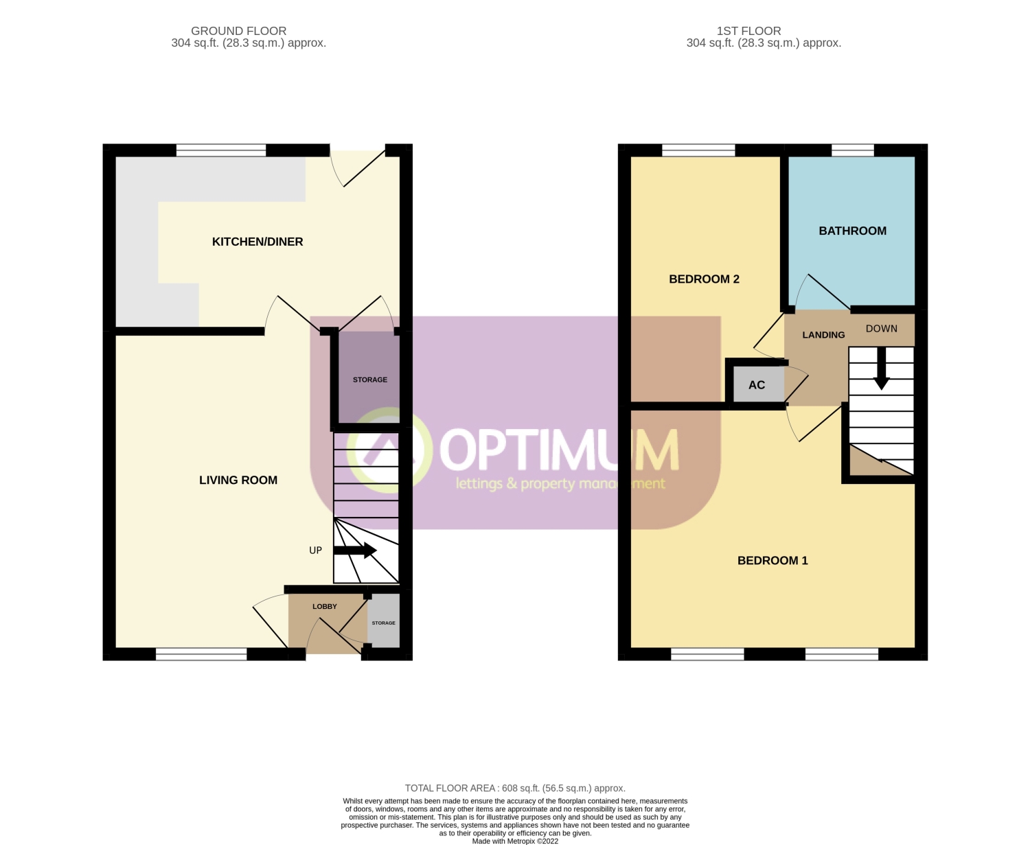 4 Orchid Close, Yaxley, Cambridgeshire floorplan
