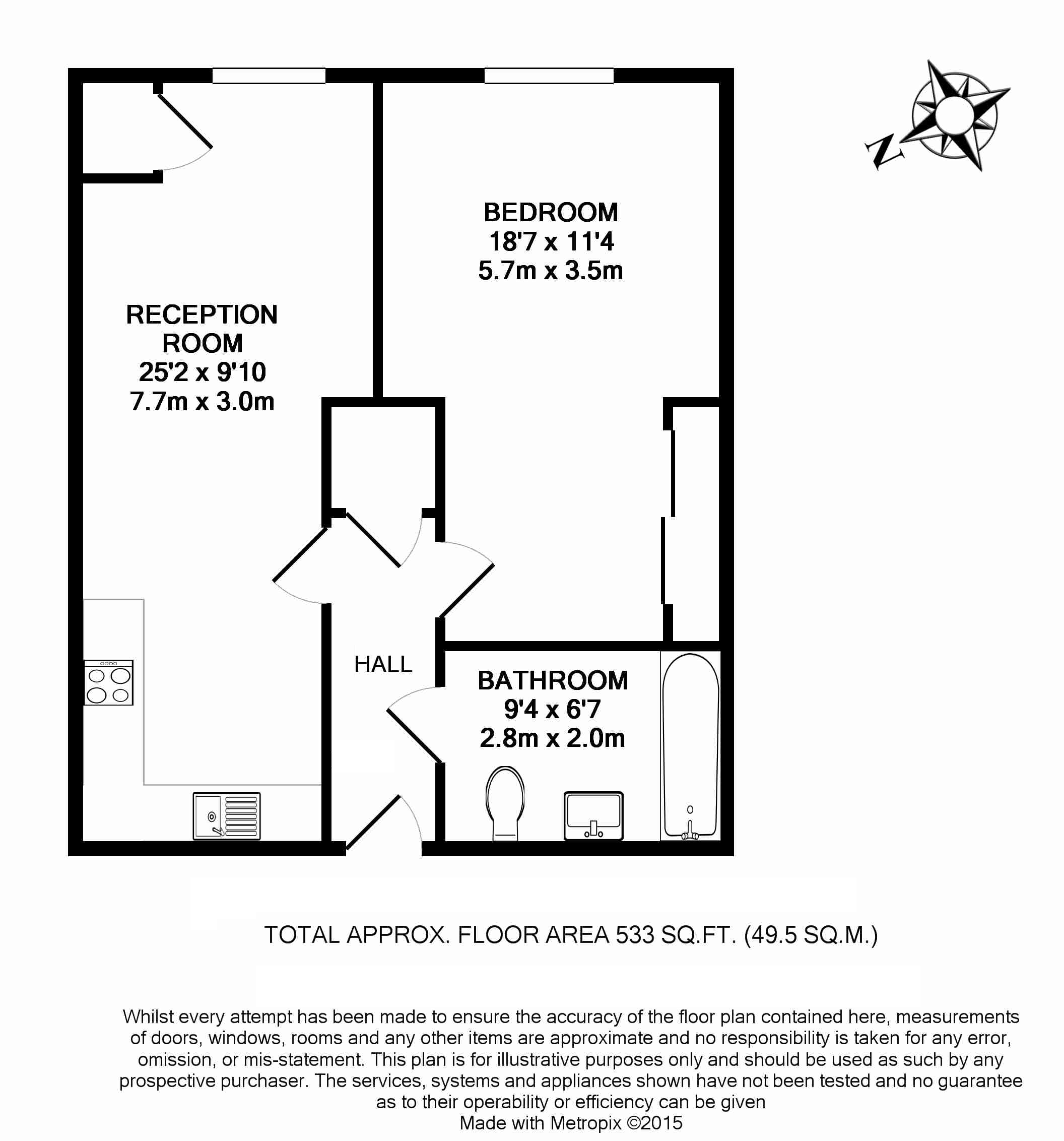 1 Bedrooms Flat to rent in Cheam Road, Ewell KT17