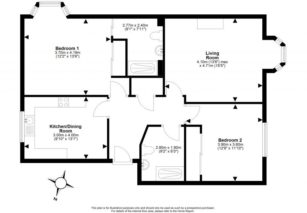 18/3, Cramond Road North, Edinburgh floorplan