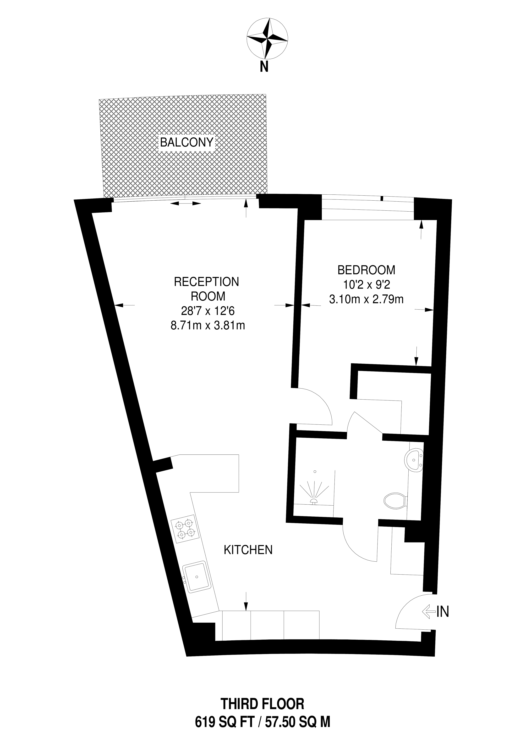 1 Bedrooms Flat to rent in Wood Lane, White City W12