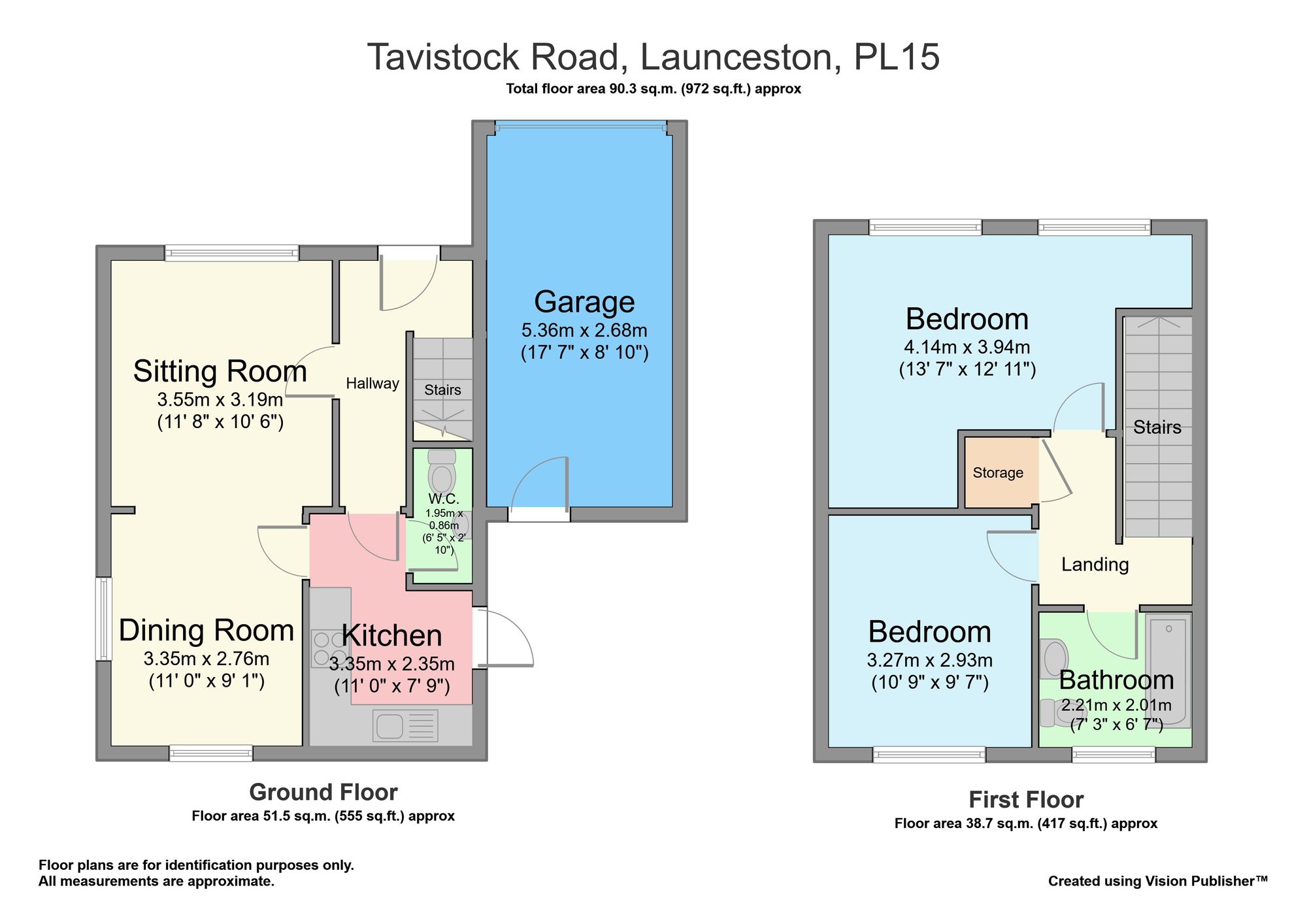 1 Pendruccombe Gardens Tavistock Road, Launceston floorplan