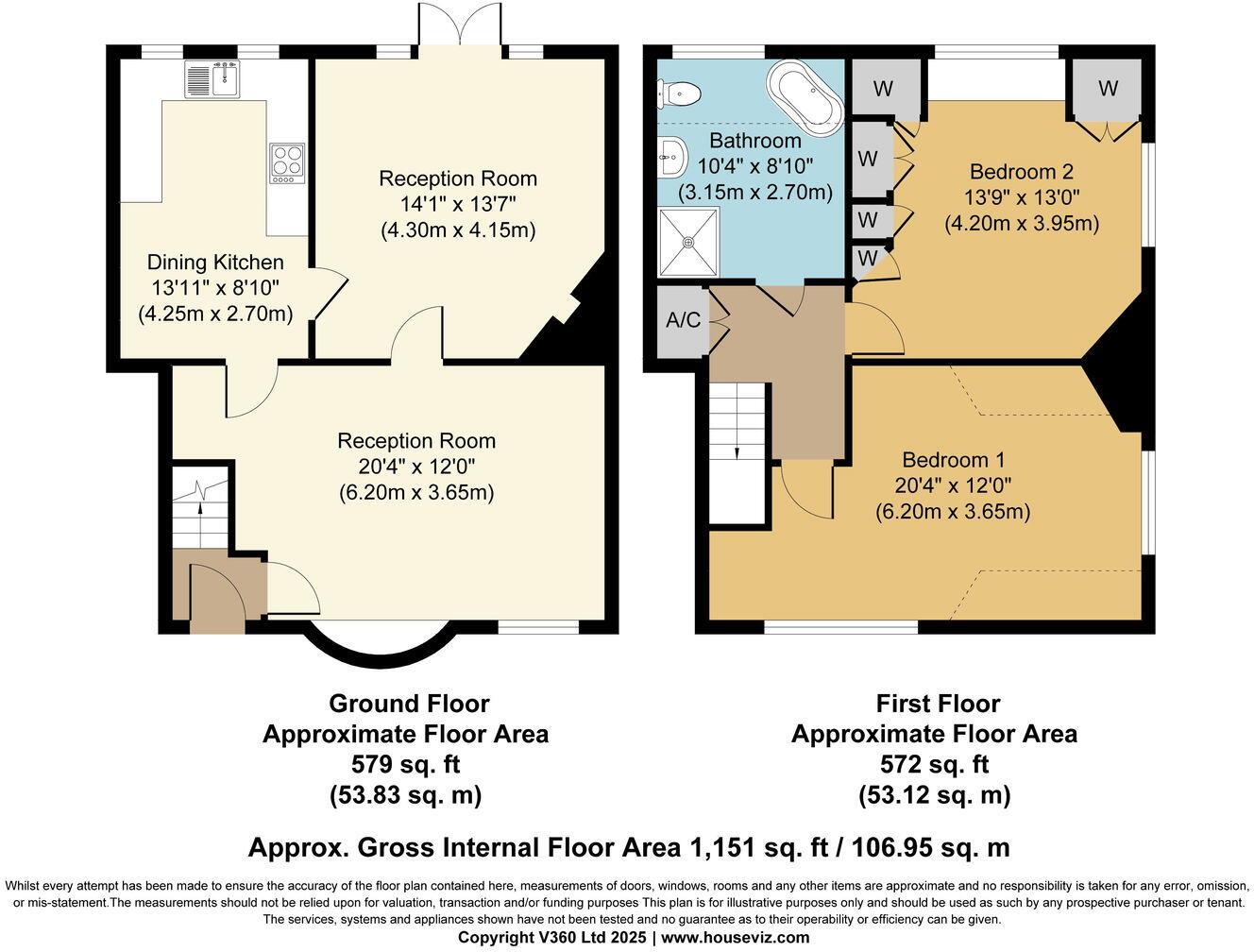 2 The Old Post Office, Henley Road, Claverdon floorplan