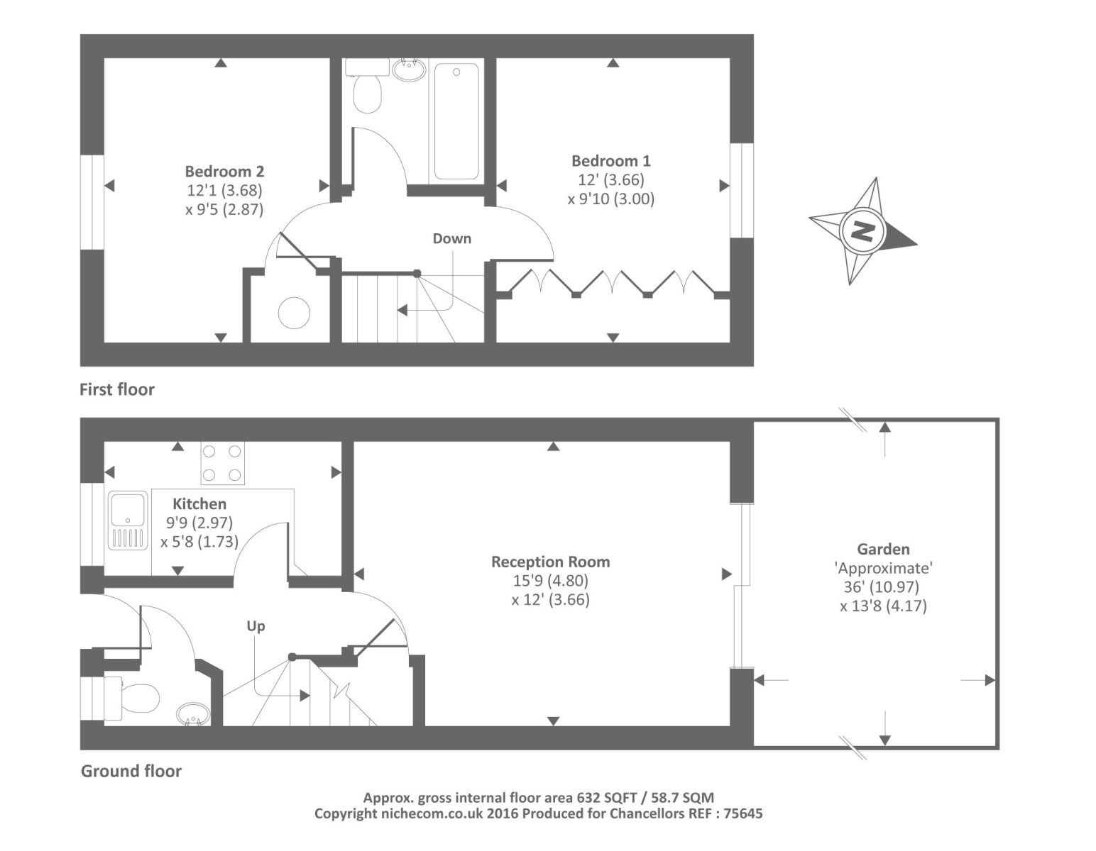 2 Bedrooms Terraced house to rent in Friarscroft Way, Aylesbury HP20