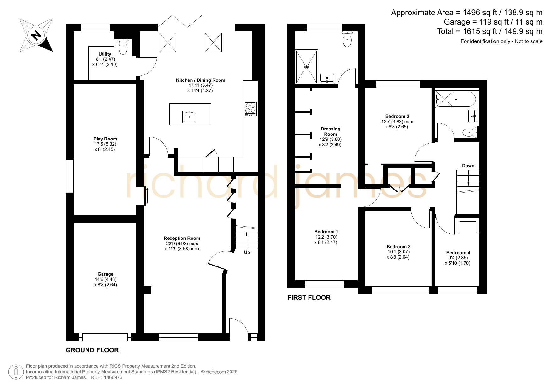1, Barra Close, Swindon floorplan