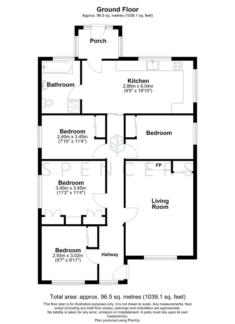 Oakview, Warborne Lane, Lymington floorplan