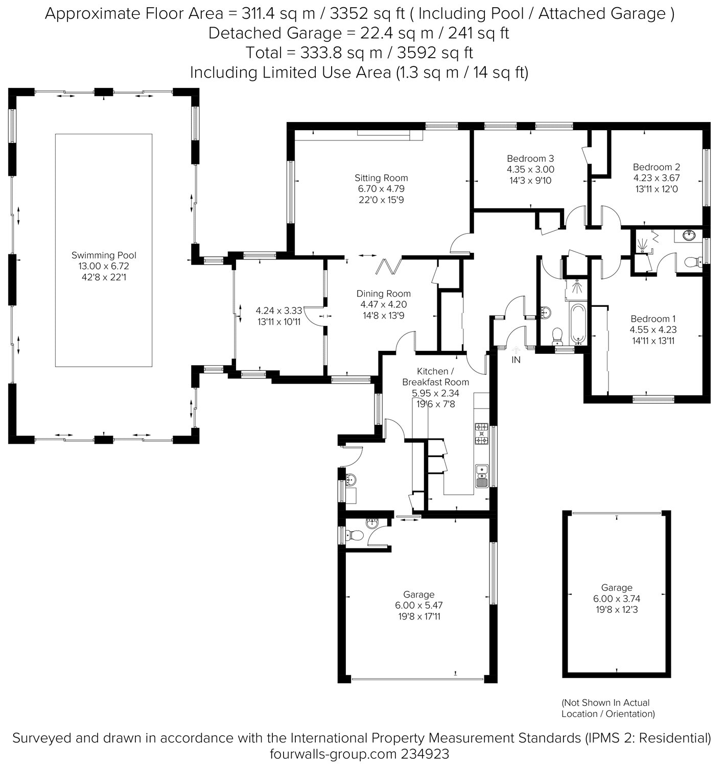 3 Bedrooms Detached bungalow for sale in Kemble, Cirencester GL7