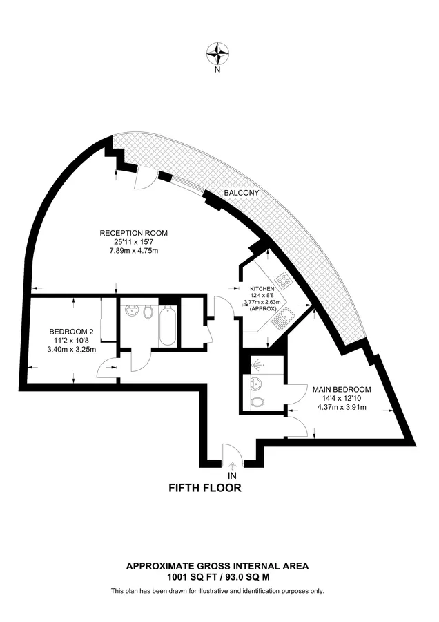 Admiral Tower, Dowells Street, New Capital Quay, Greenwich floorplan