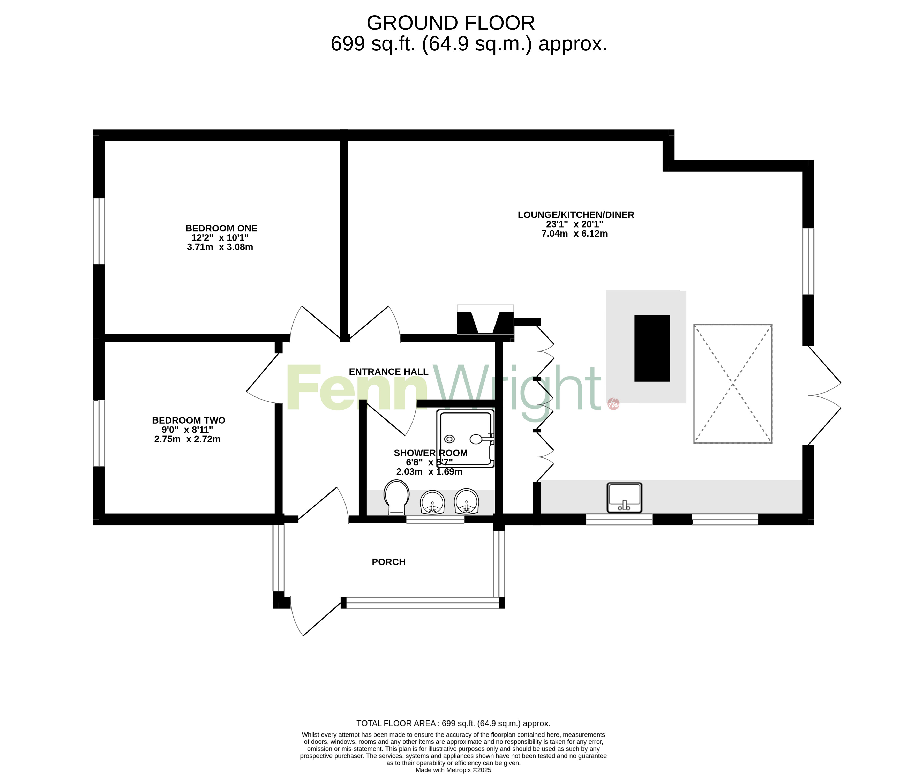 23, Darcy Way, Maldon floorplan