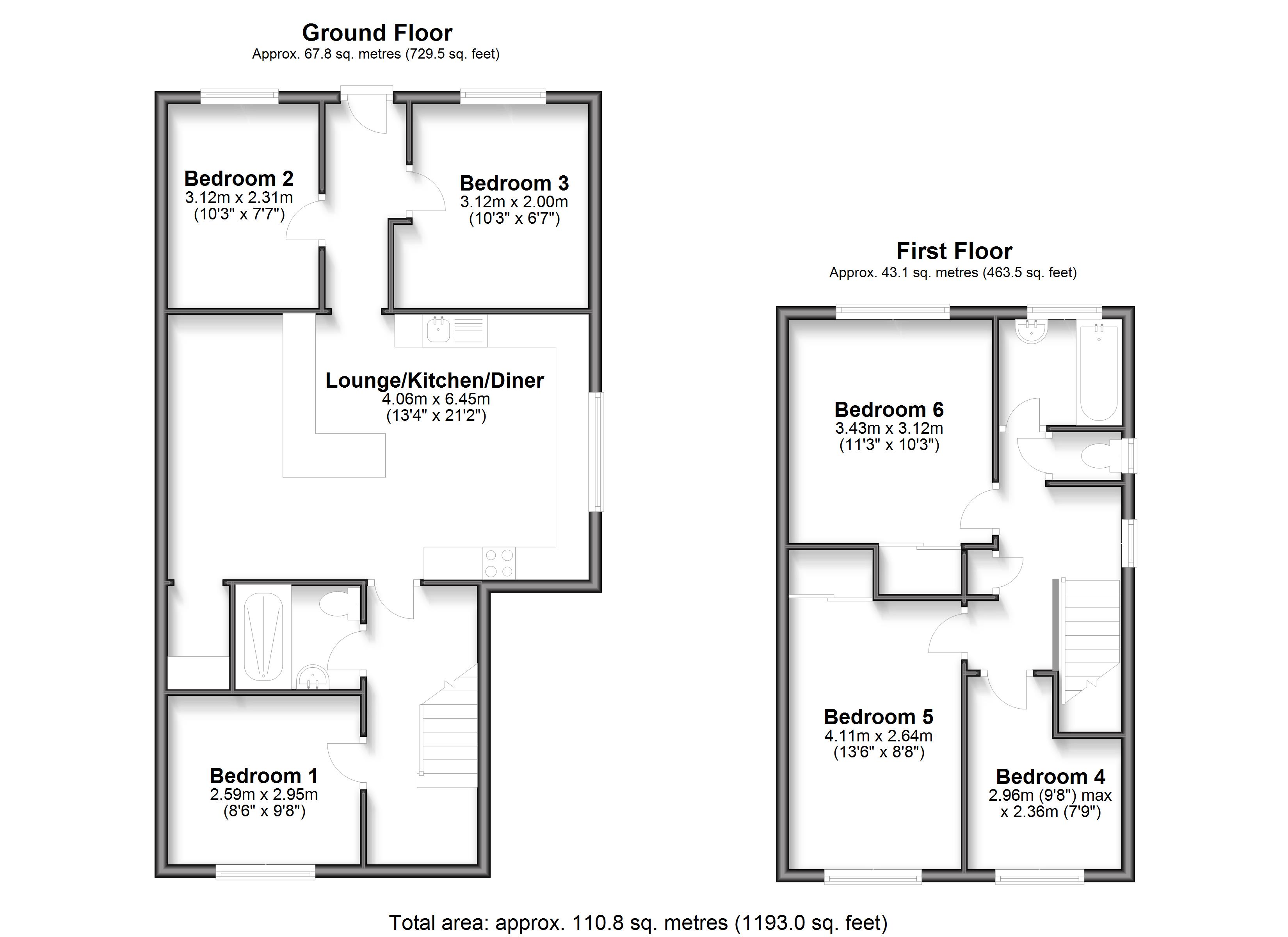 Room 2, Mizpah, Whyke Road, Chichester floorplan