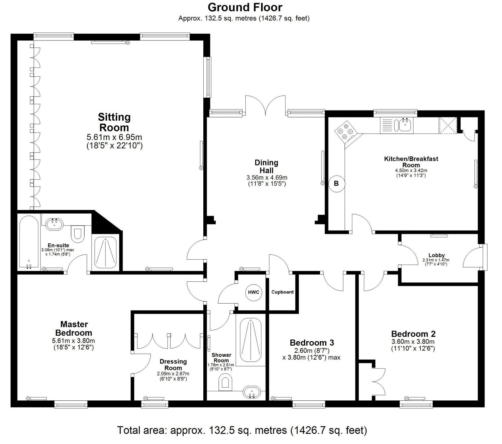 7, Prince Court, Tetbury floorplan