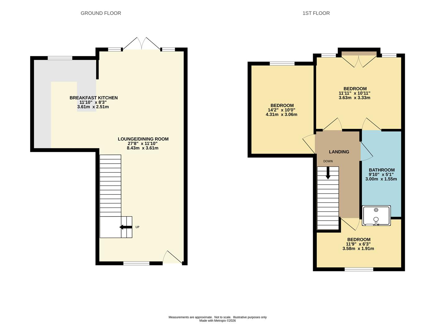 1, Mill Street, Wilmslow floorplan