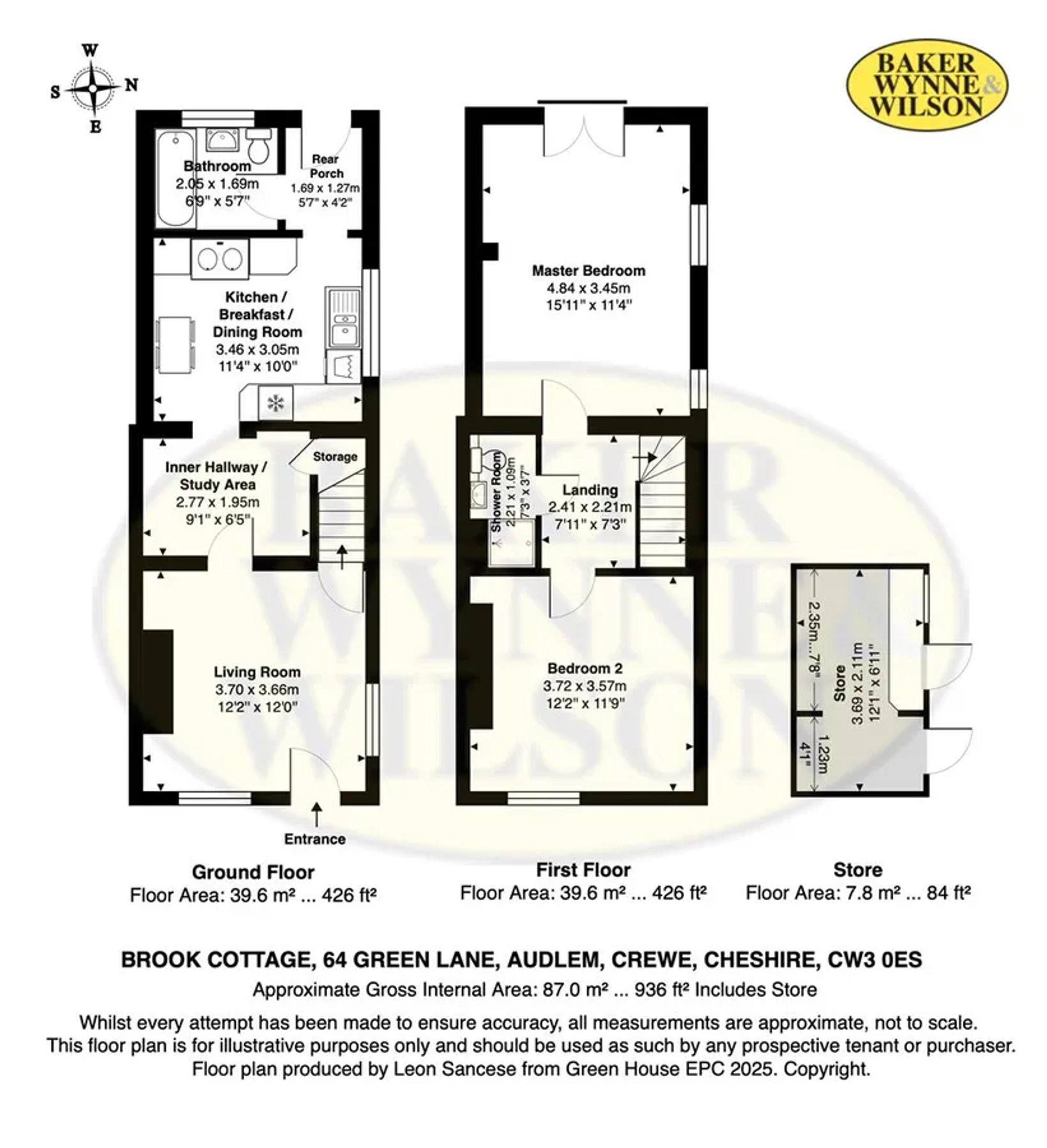 64 Green Lane, Crewe floorplan