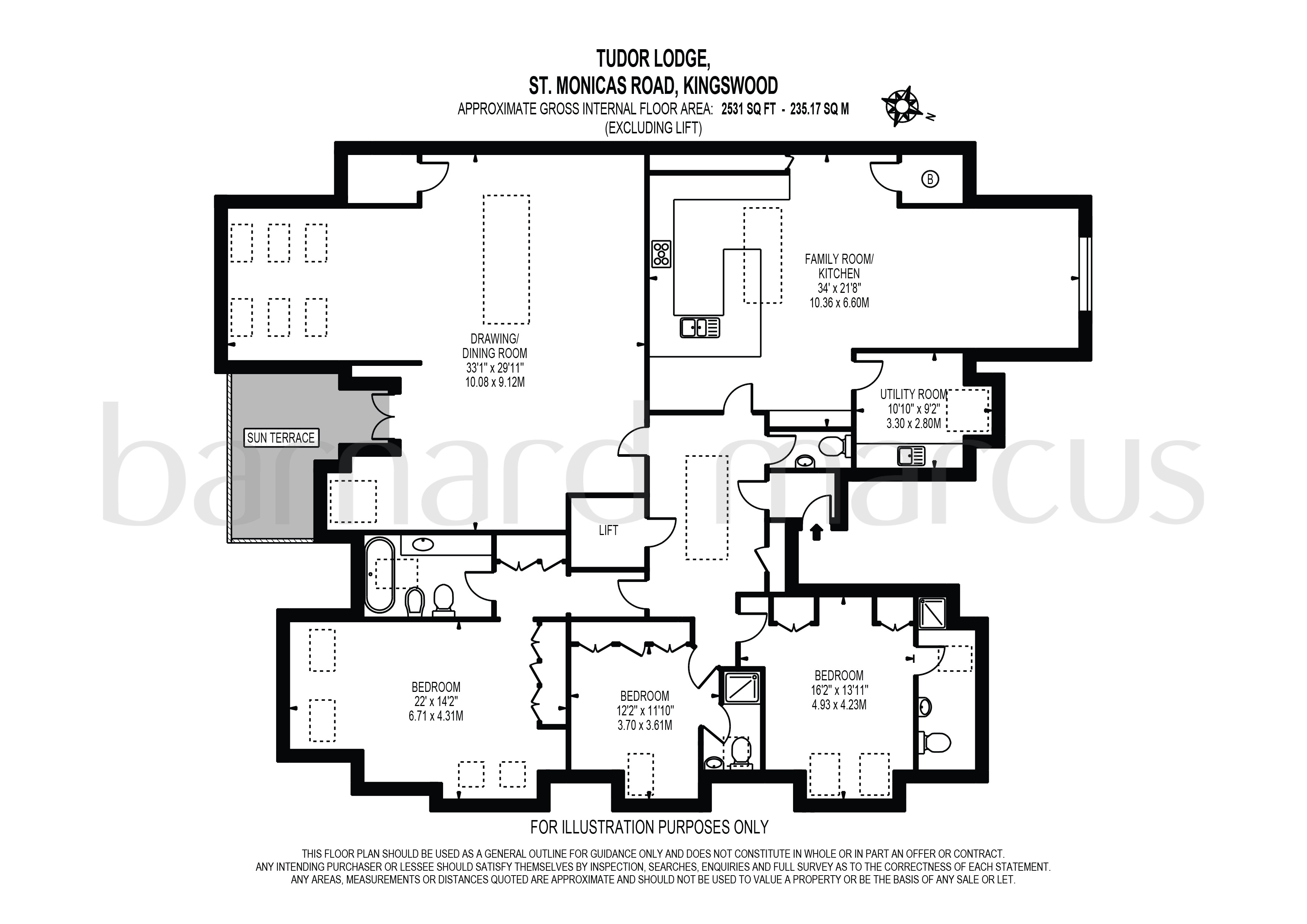 16 Tudor Lodge, St. Monicas Road, TADWORTH floorplan