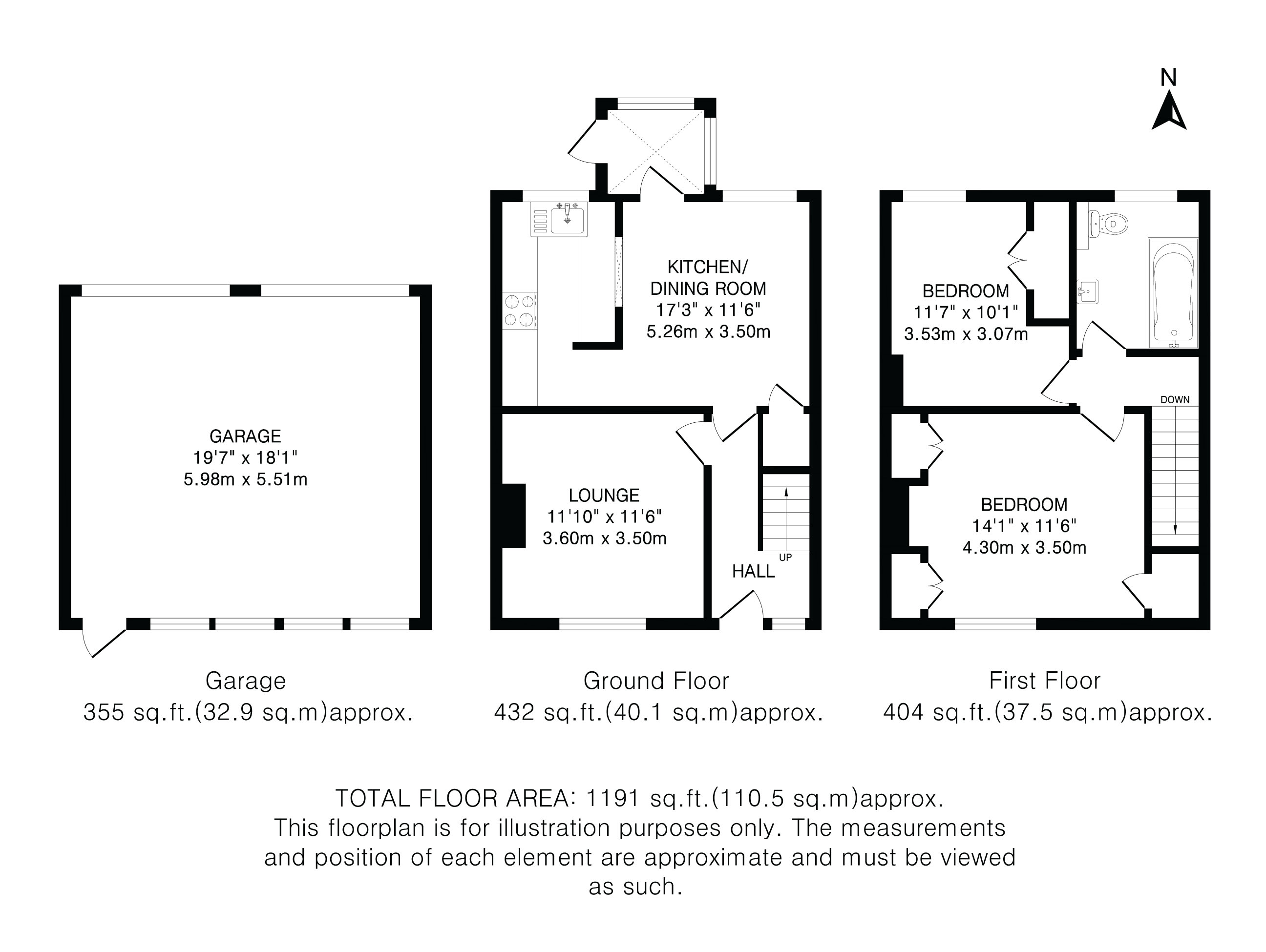 67, Tollgate Road, St Albans floorplan
