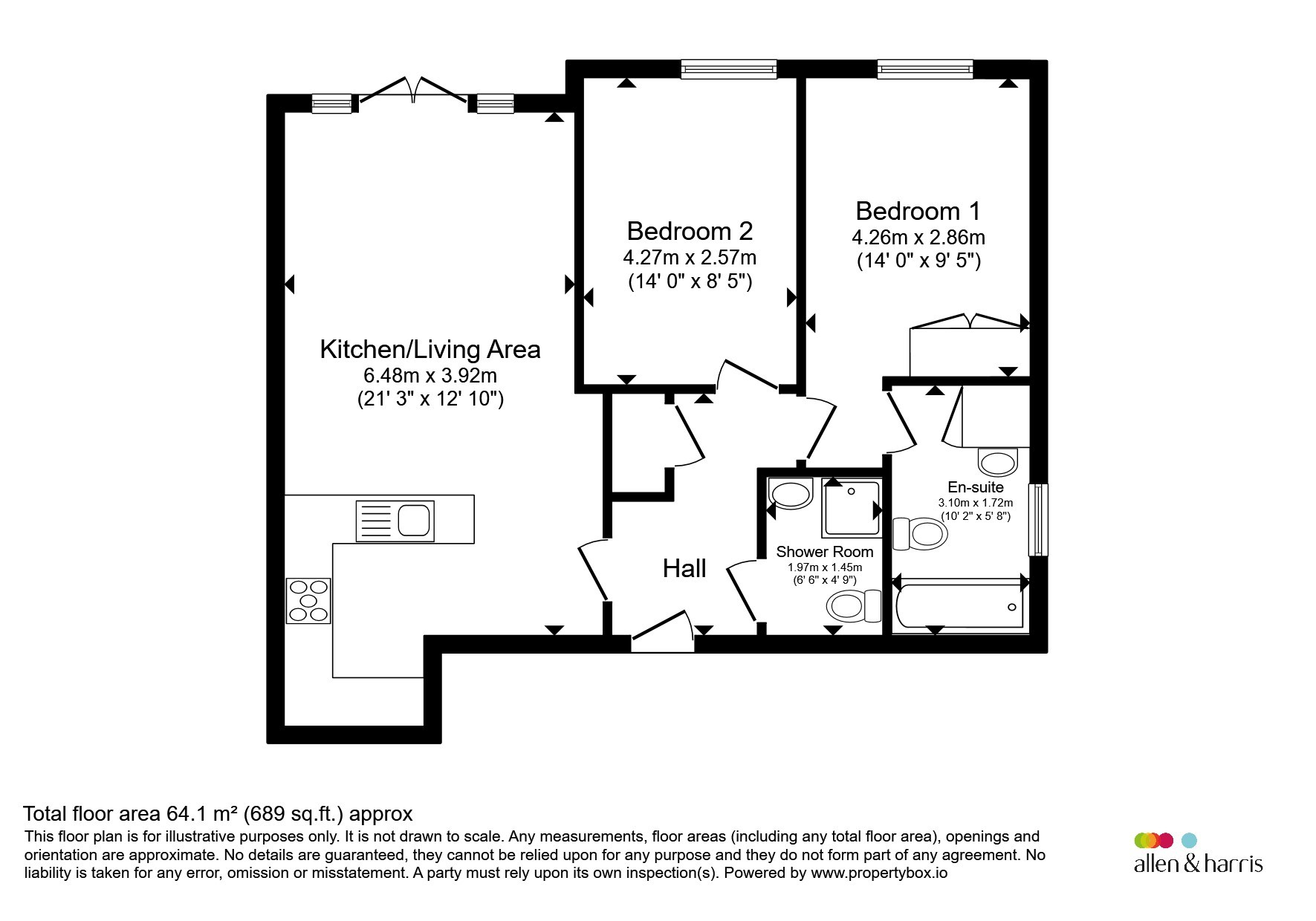 Flat 1, 30, Wallingford Road, READING floorplan