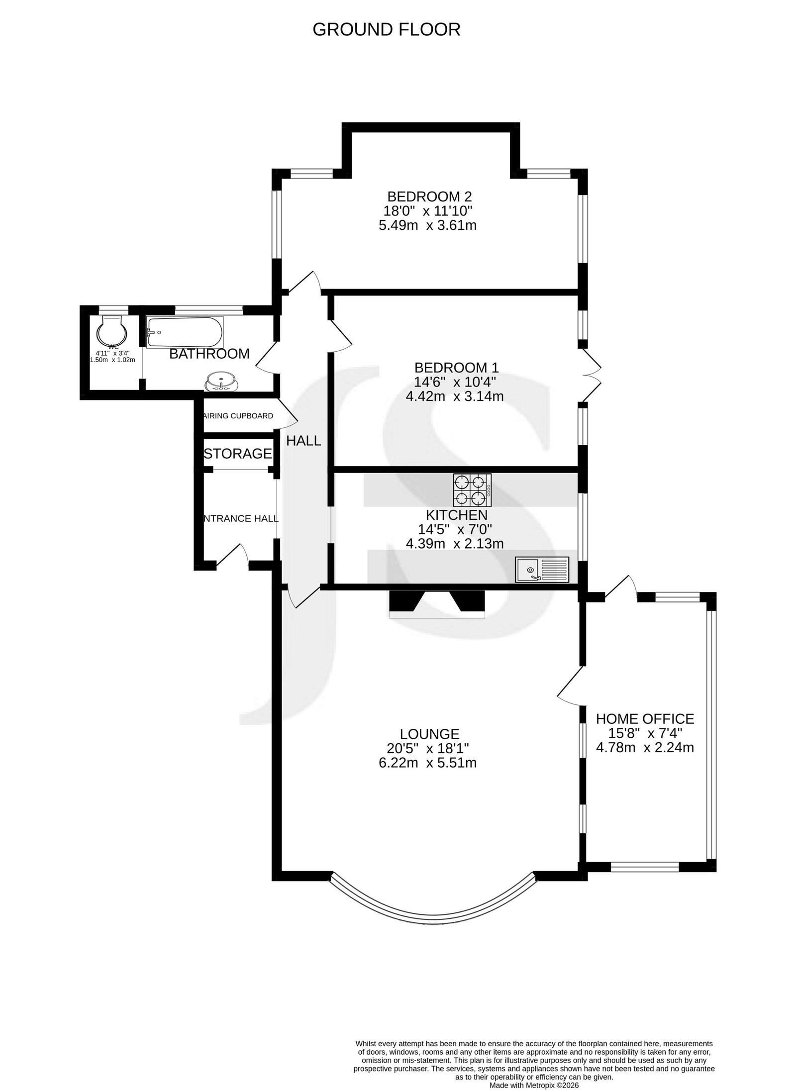 7, Furzeholme, Worthing floorplan