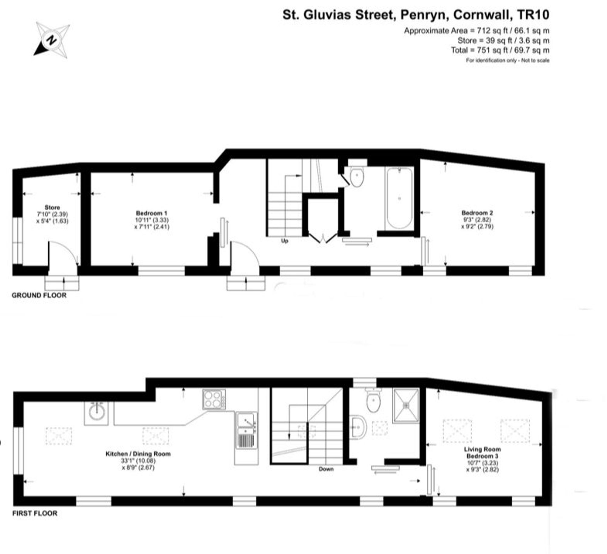 10a St. Gluvias Street, Penryn floorplan