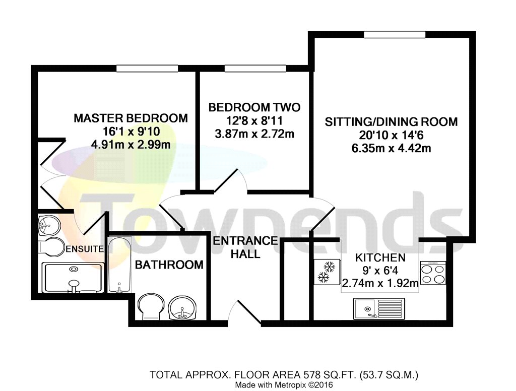 2 Bedrooms Flat to rent in Heathside Road, Woking, Surrey GU22