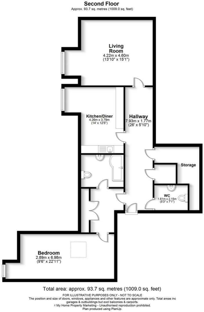Flat 7, Brookfield View, Hempstead Road, Kings Langley floorplan