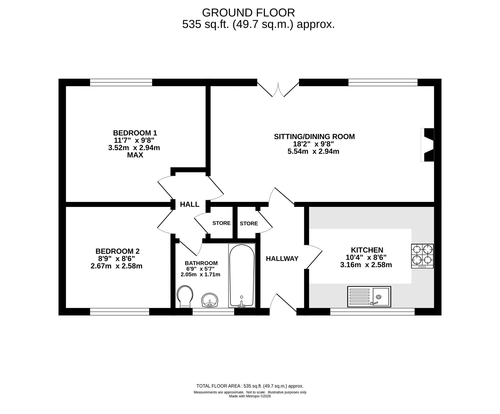 68 Mill Lane, Stockport floorplan