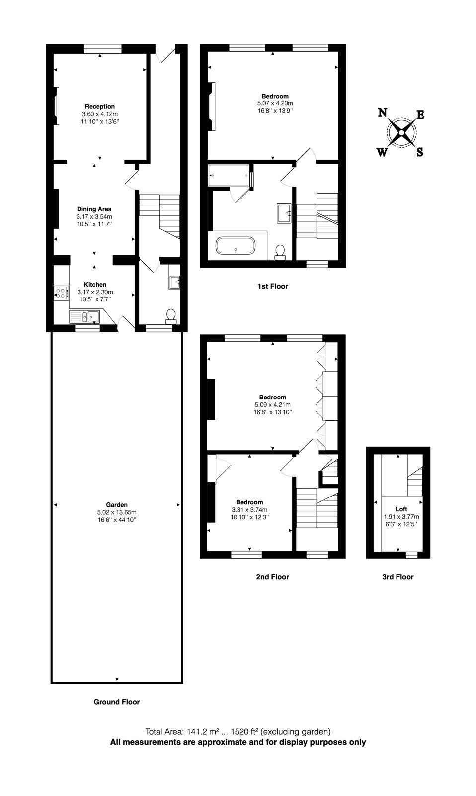 100, Sussex Way, London floorplan