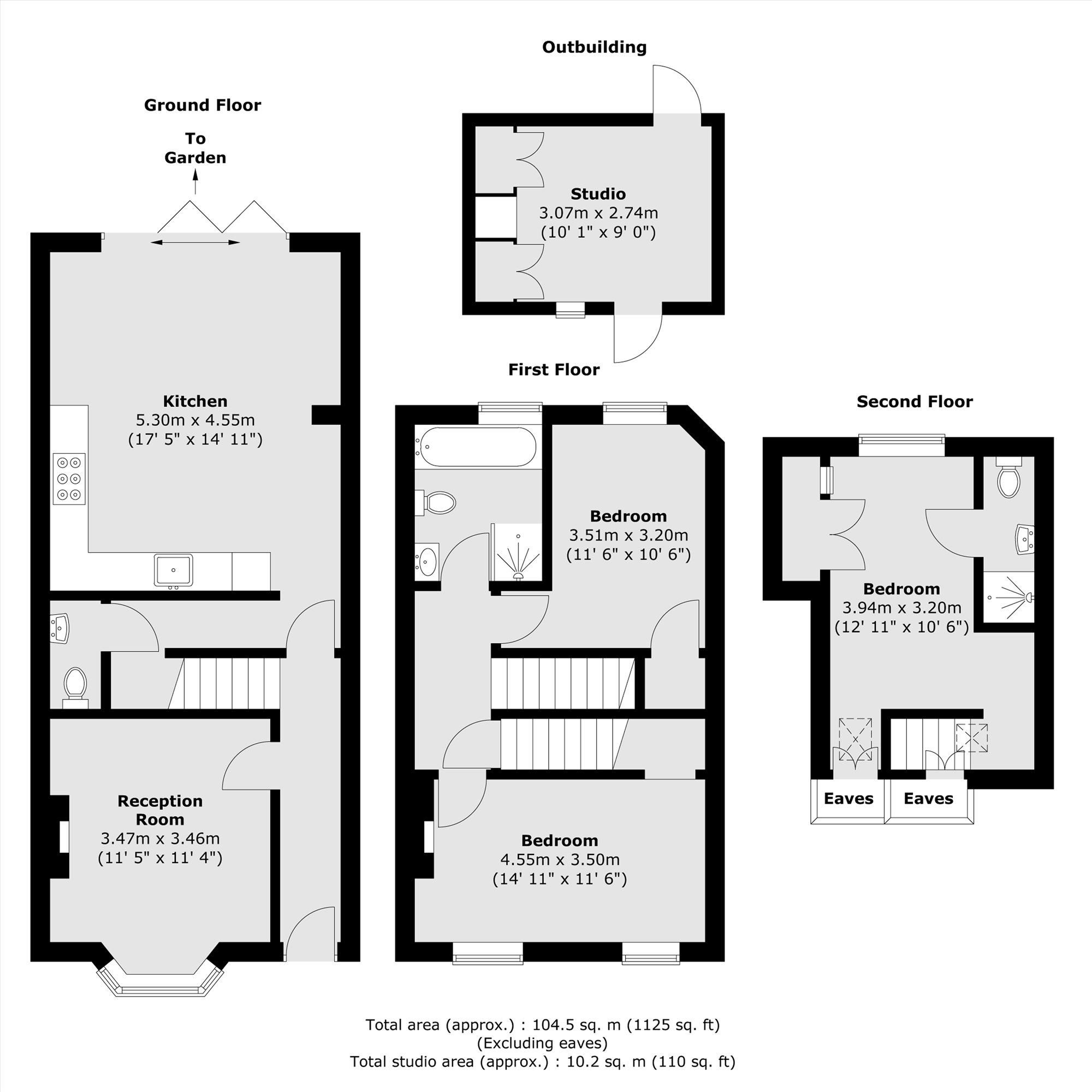 91, Grosvenor Road, London floorplan