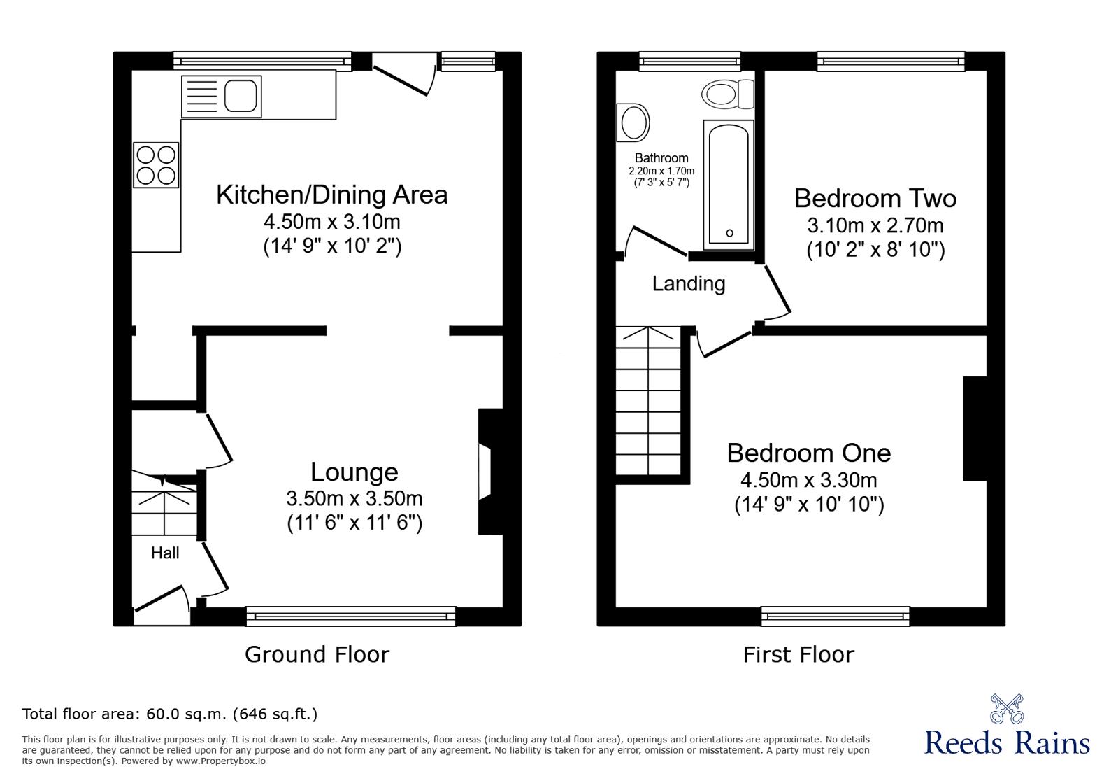 61, Elizabeth Street, Staffordshire floorplan