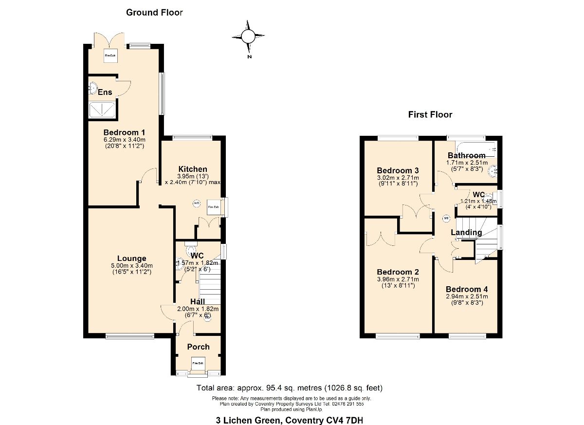3 Lichen Green, Coventry floorplan