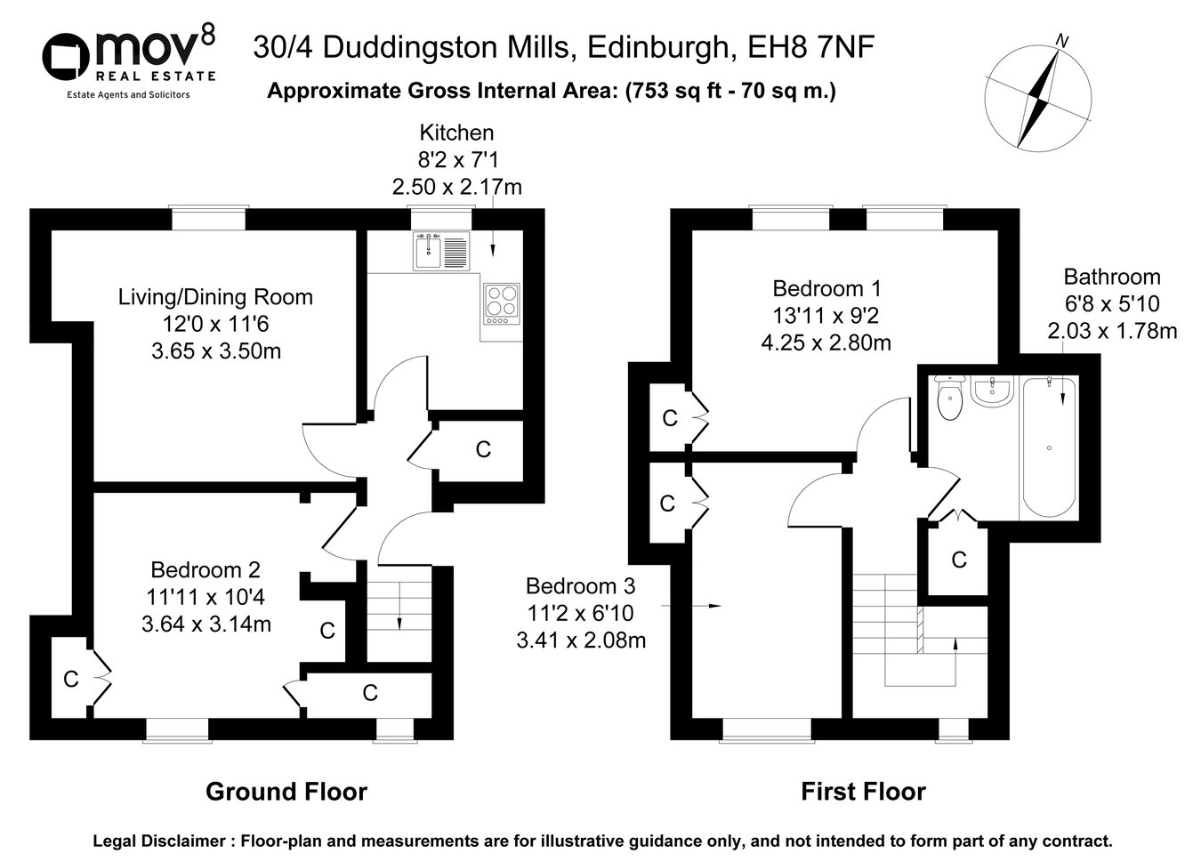 30/4, Duddingston Mills, Edinburgh floorplan