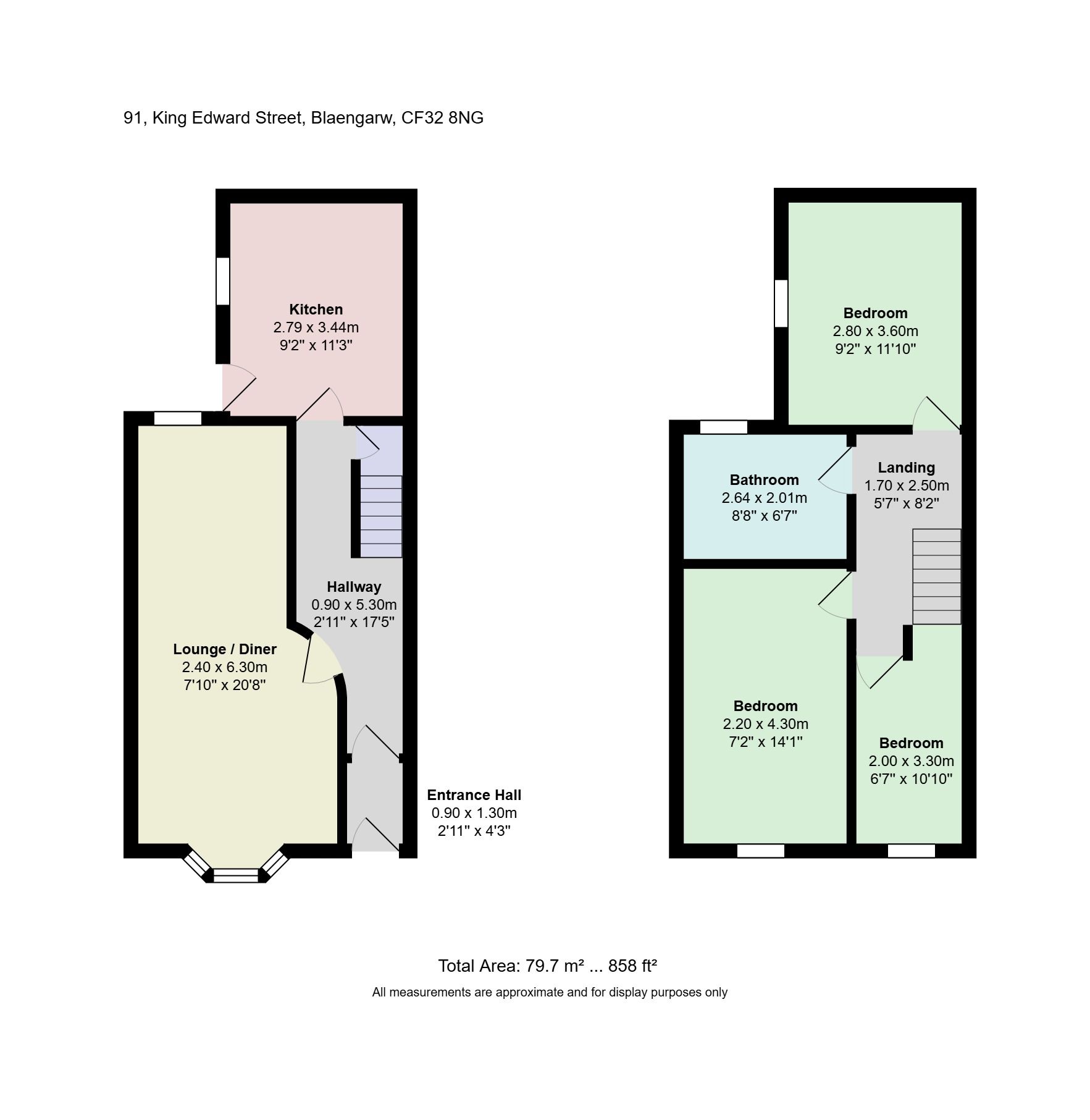 91 King Edward Street, Bridgend floorplan