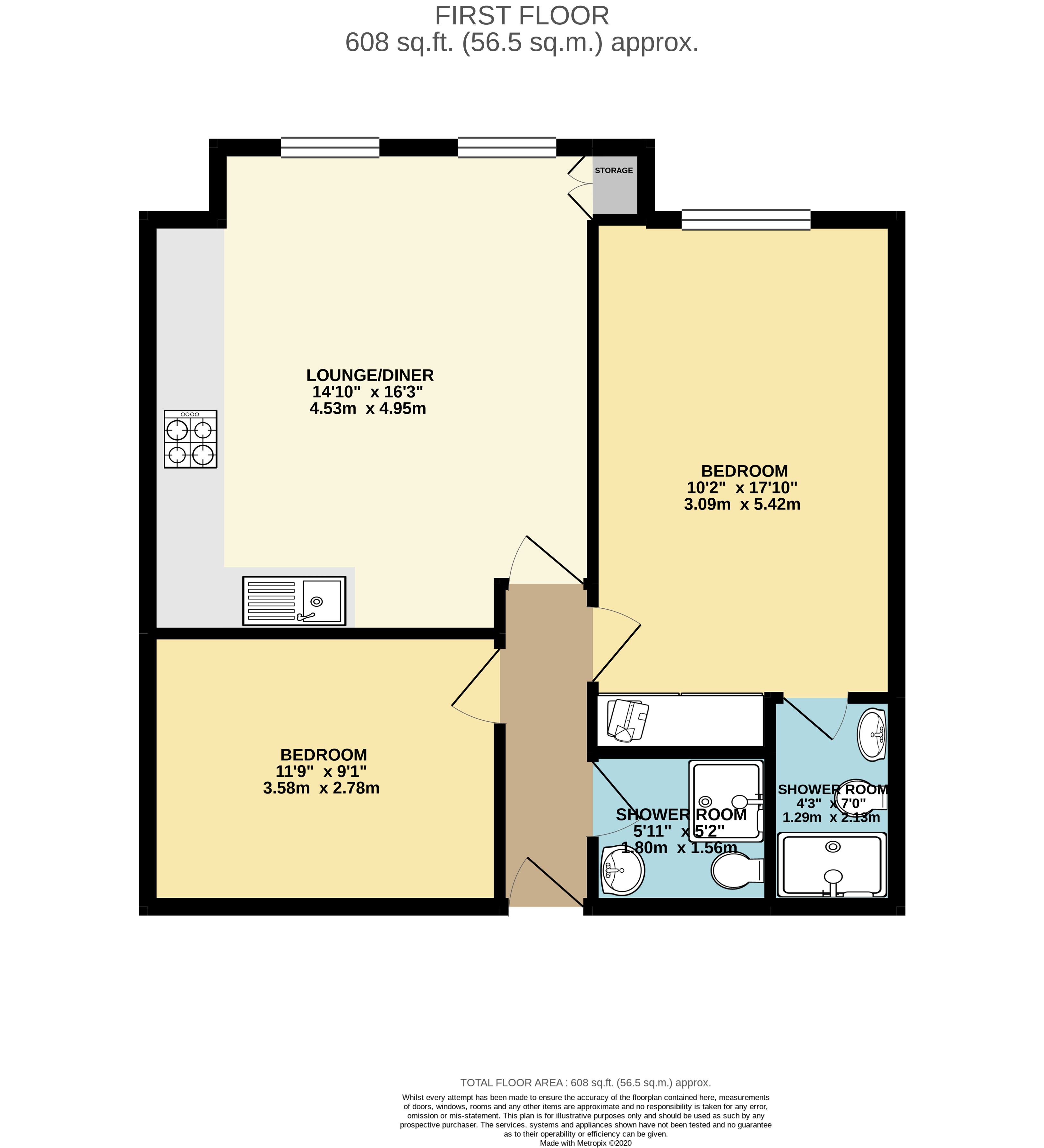 Flat D, Hodford Road, London floorplan