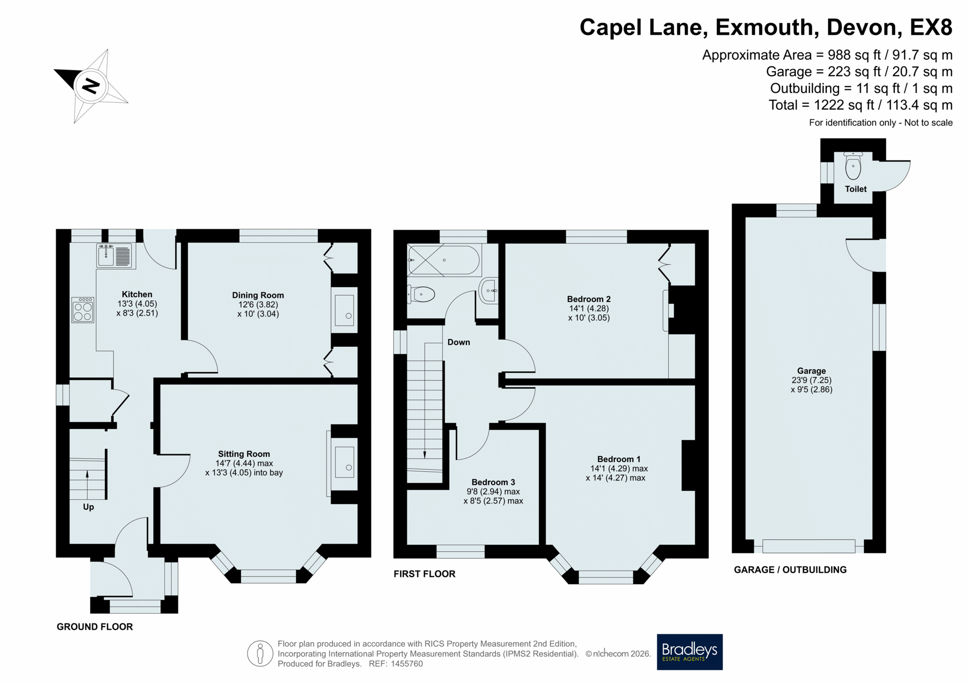 16, Capel Lane, Devon floorplan