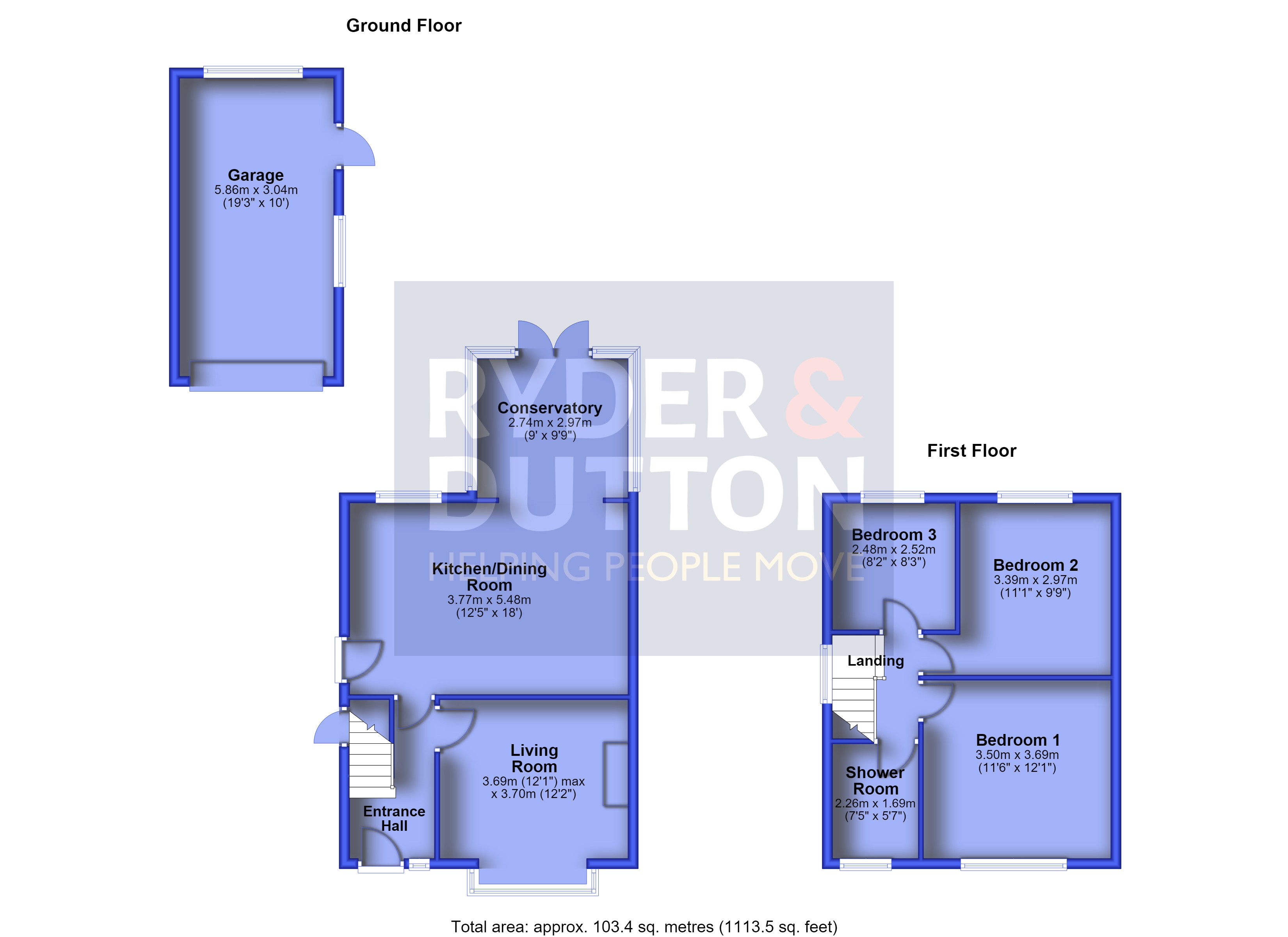 135, Crosland Road, Huddersfield floorplan