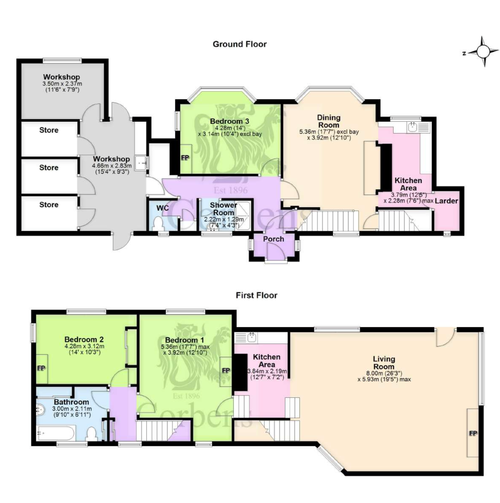 Osmond's House, 95 West Street, Wareham floorplan