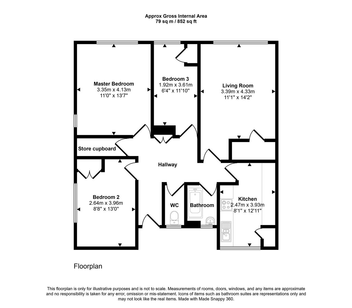 17 Westward Gardens Long Ashton, Bristol floorplan