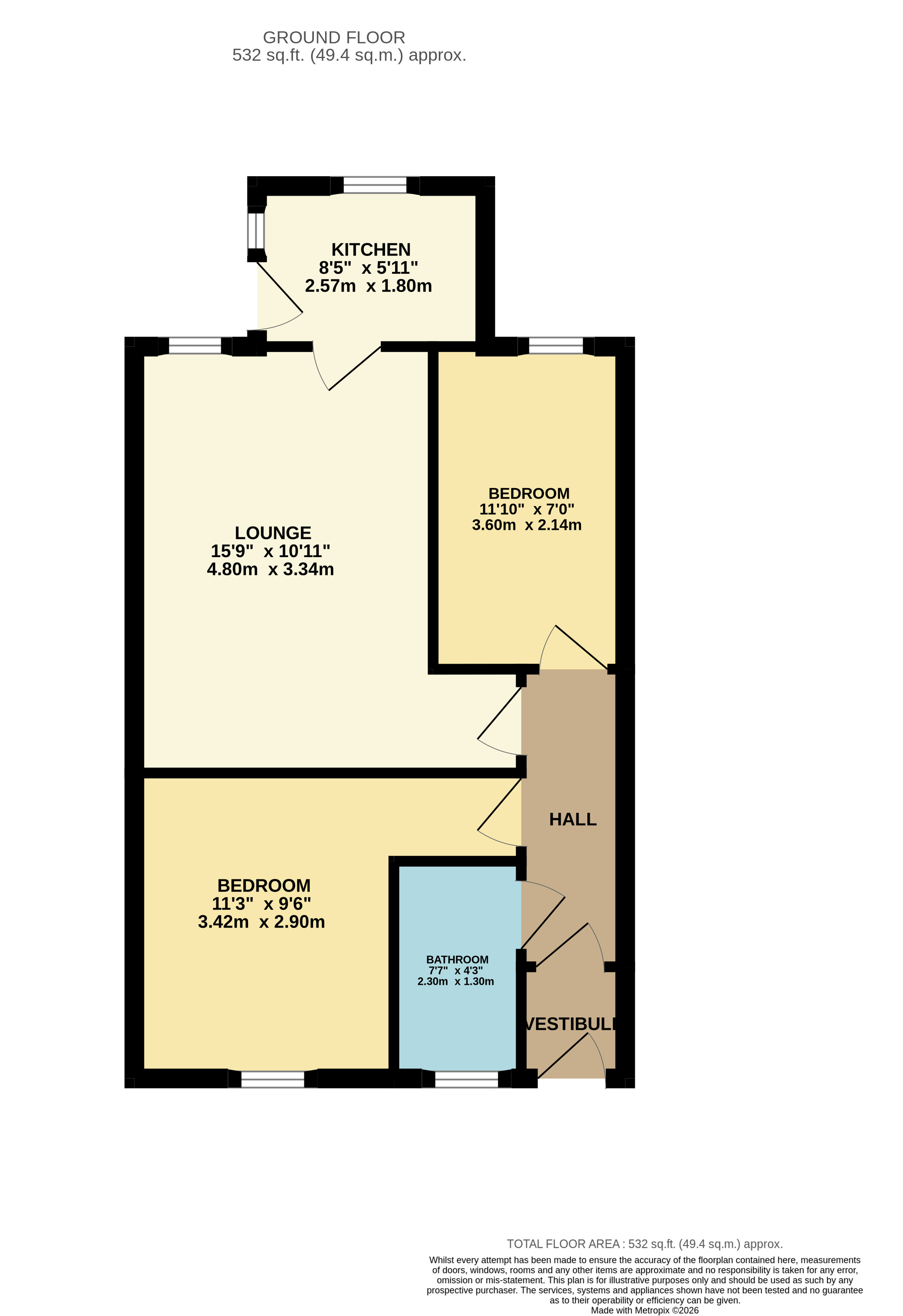 19, Gladstone Street, Fife floorplan