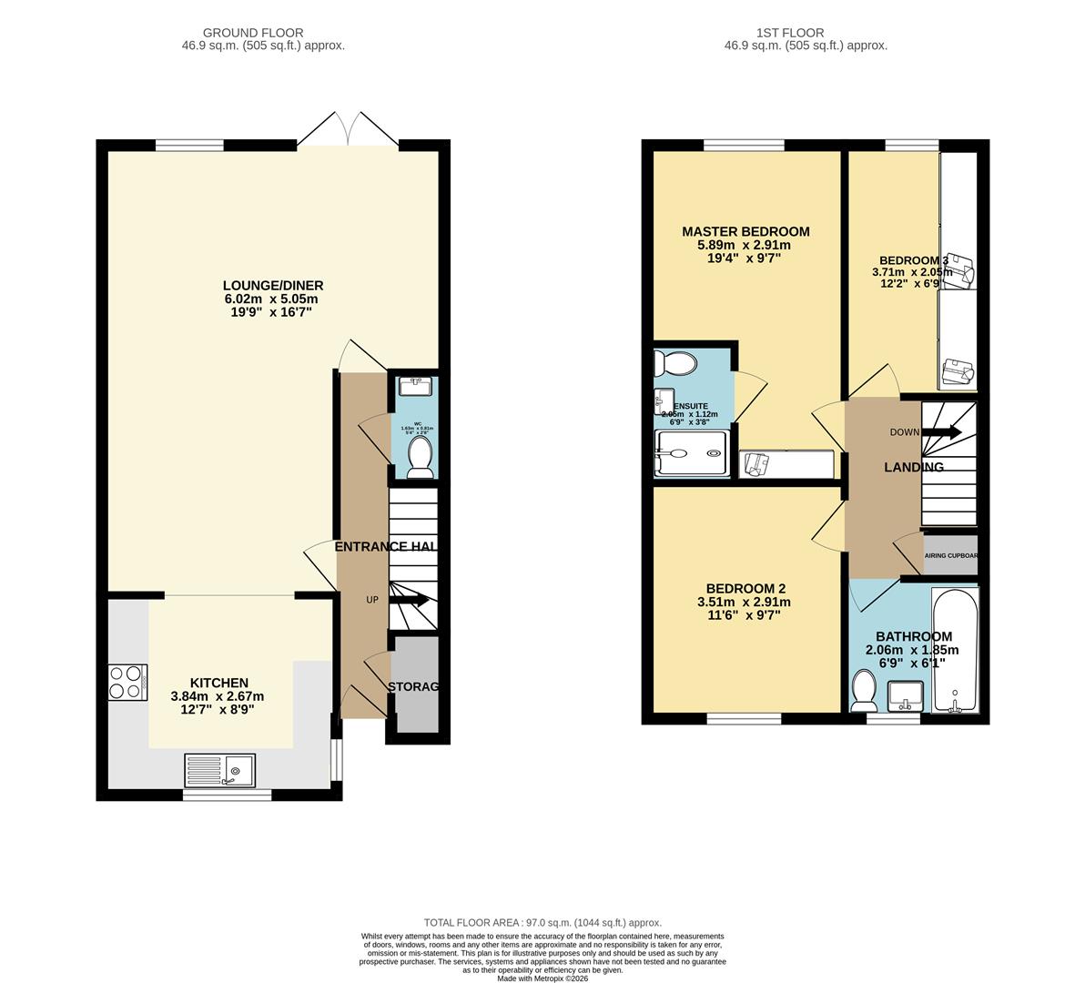 20, Perry Lane, Harlow floorplan