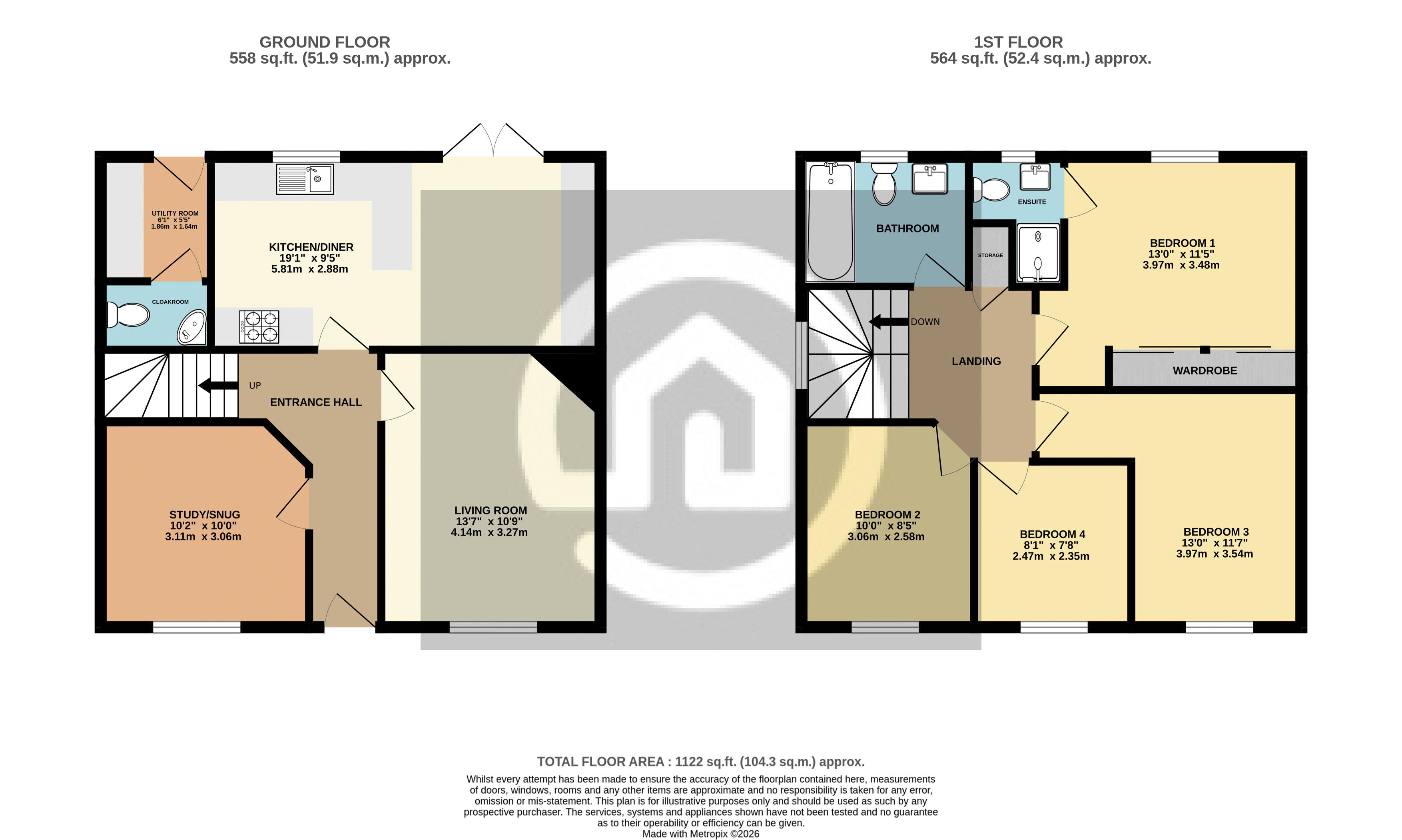 54, Saxon Gold Drive, Bedford floorplan