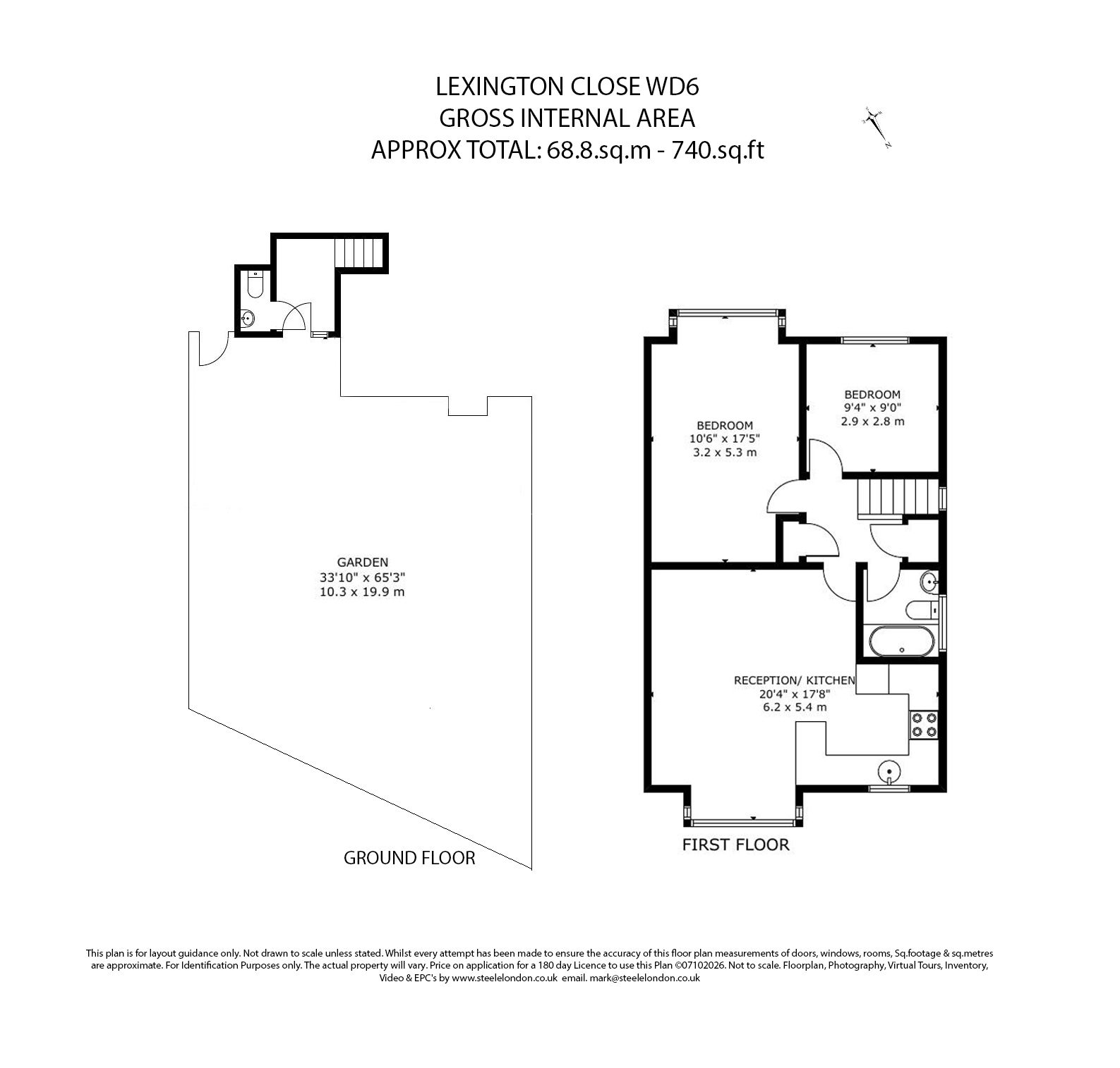 2, Lexington Close, Borehamwood floorplan