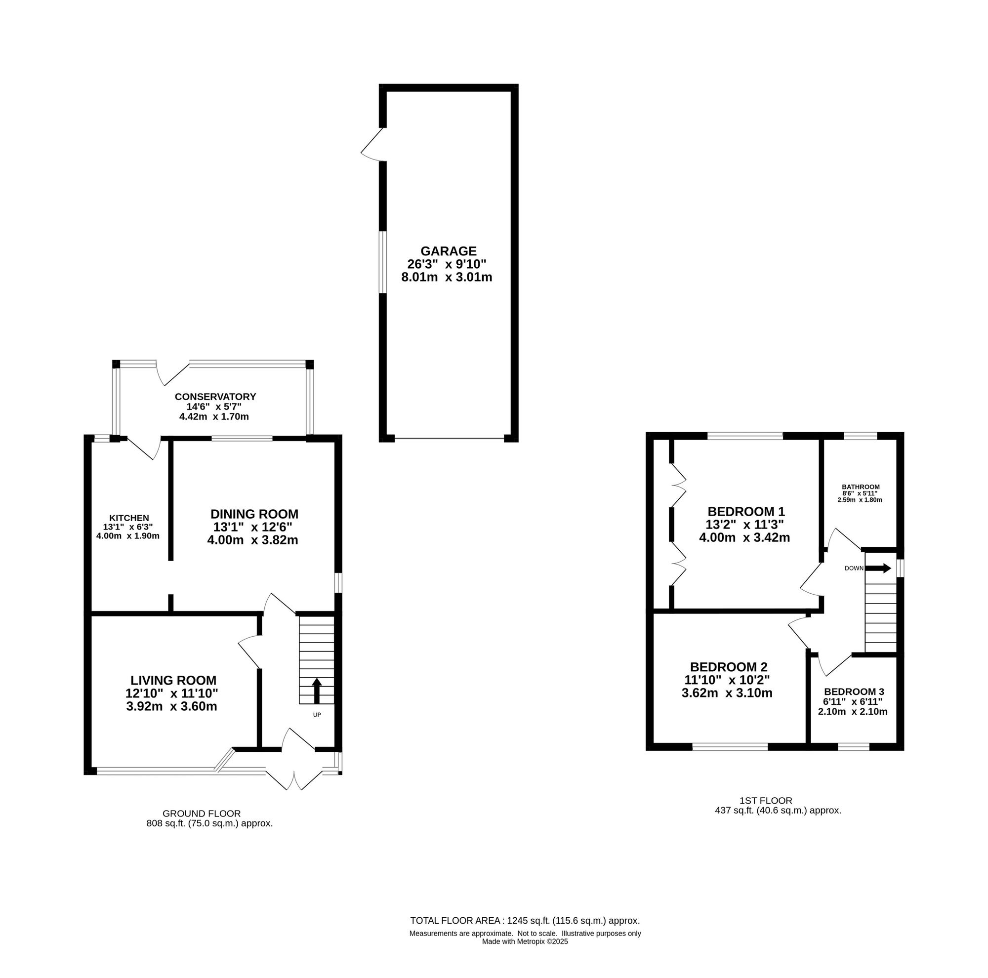 287 Chester Road, Warrington floorplan