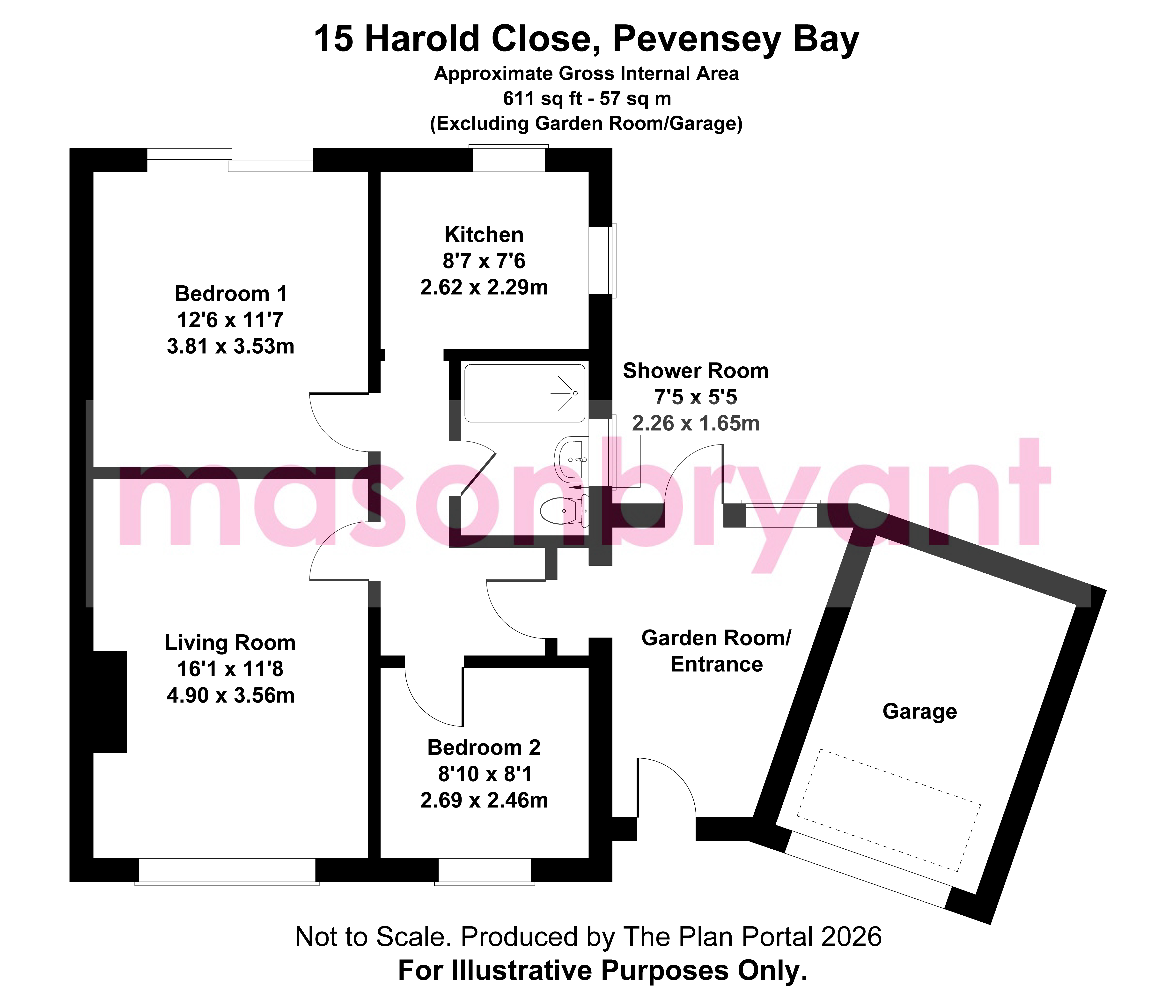 15, Harold Close, Pevensey Bay floorplan