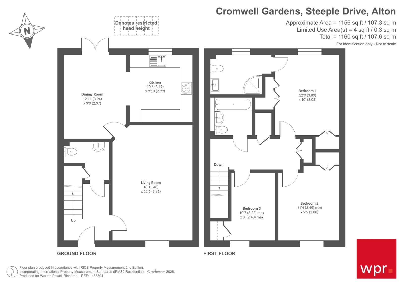 19, Cromwell Gardens, Alton floorplan