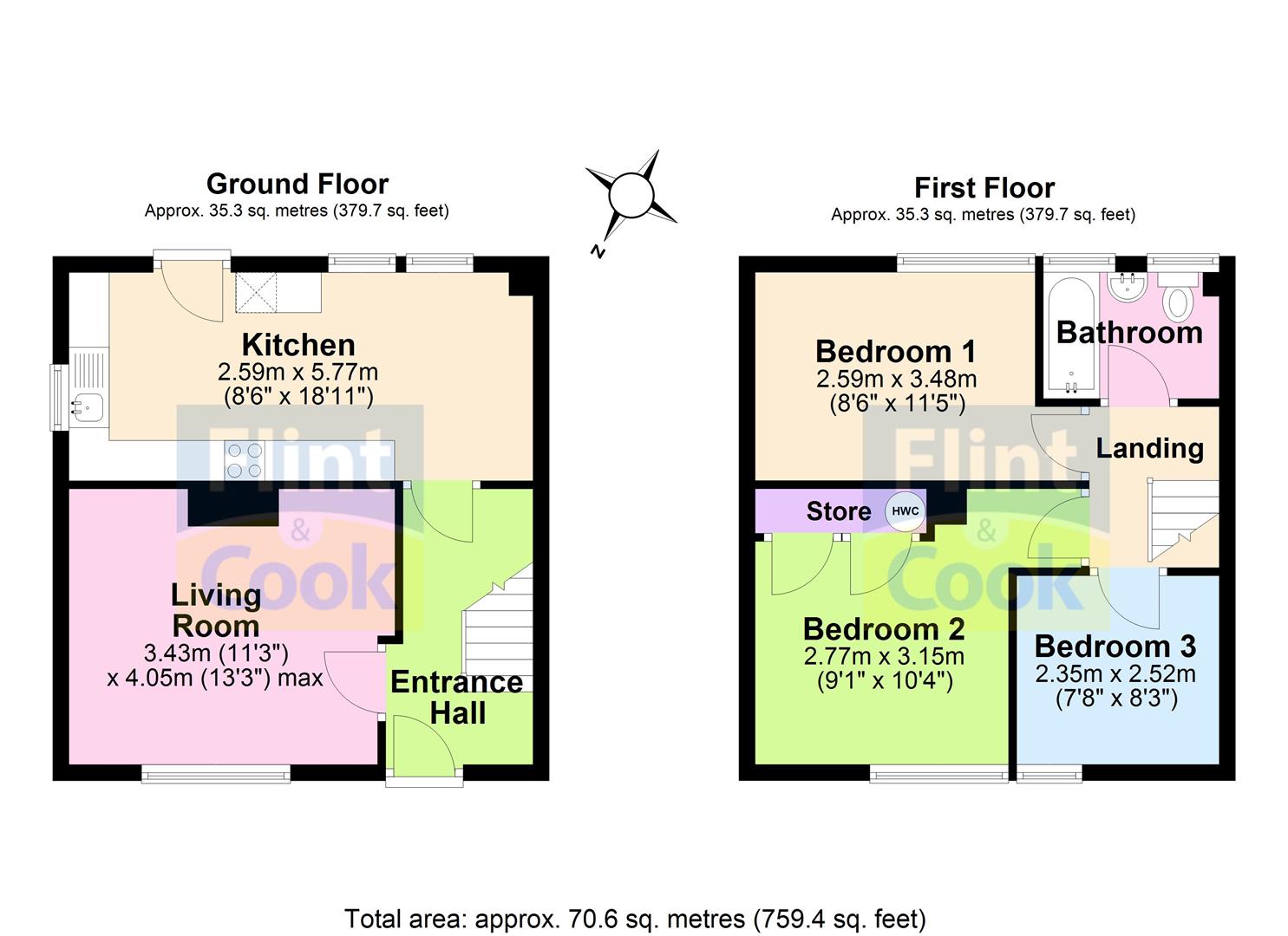 9, Brookside, Hereford floorplan