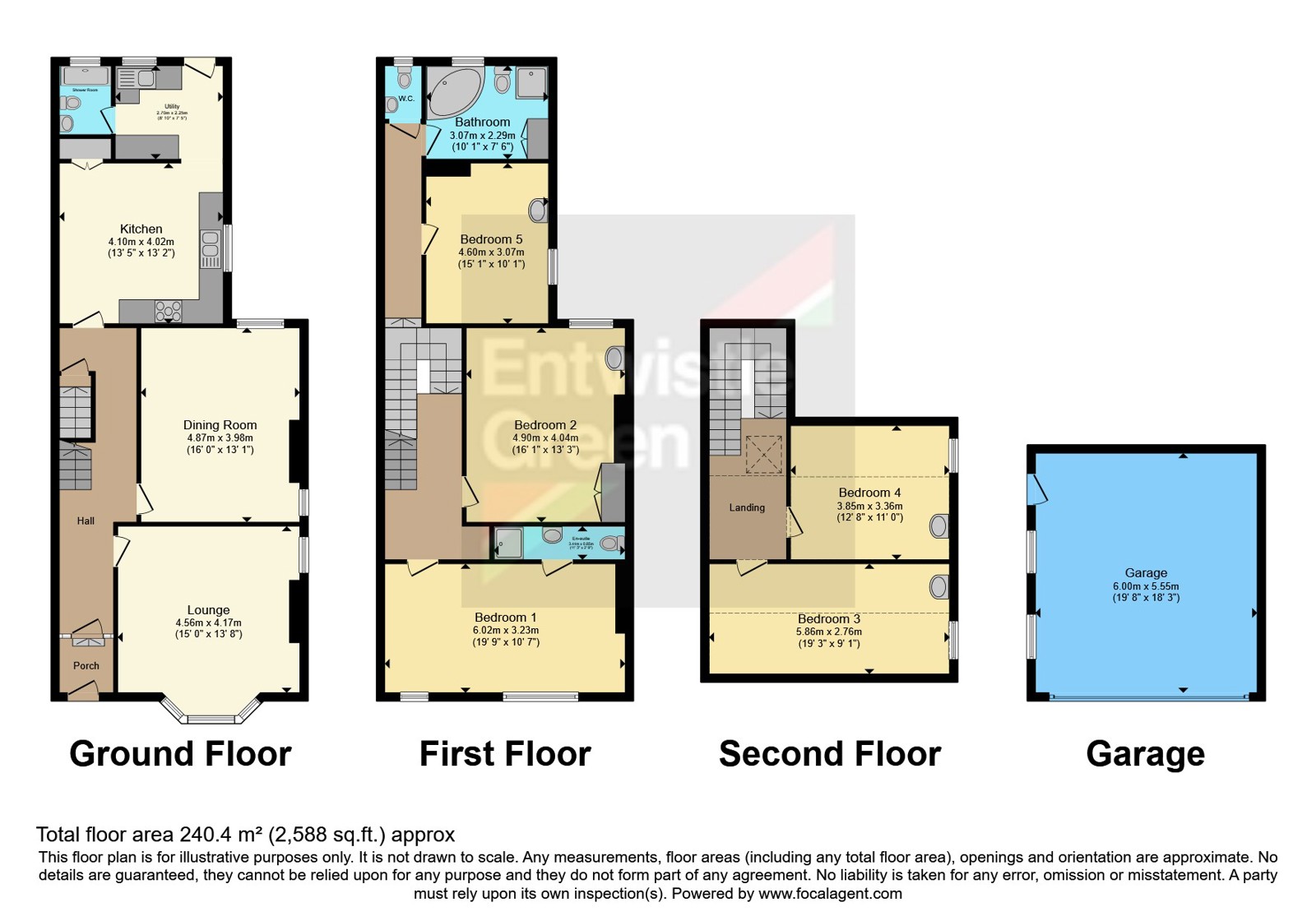 Oak Villa, 230, Garstang Road, Preston floorplan