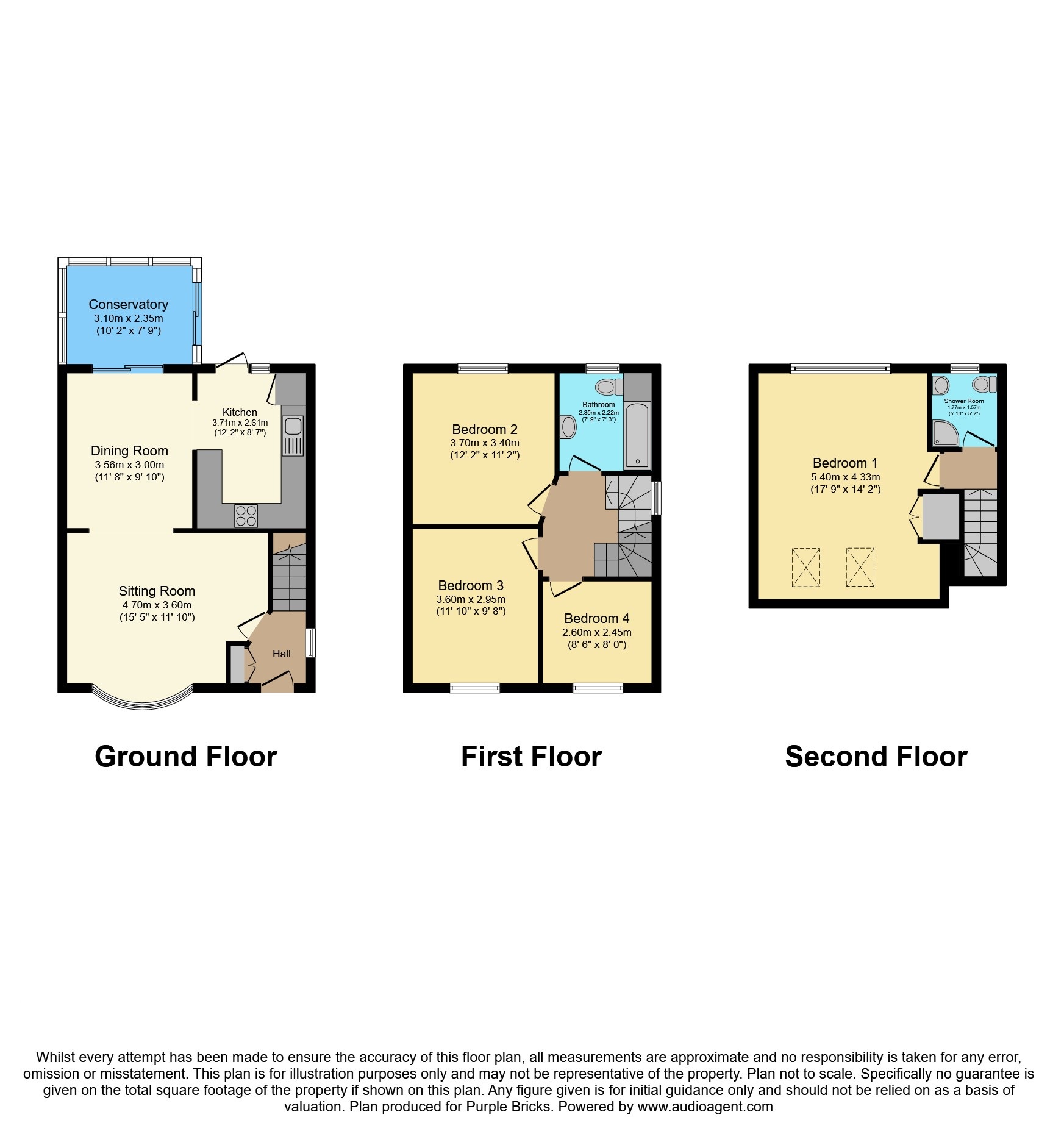 4 Bedrooms Semi-detached house for sale in Shelley Close, Crawley RH10