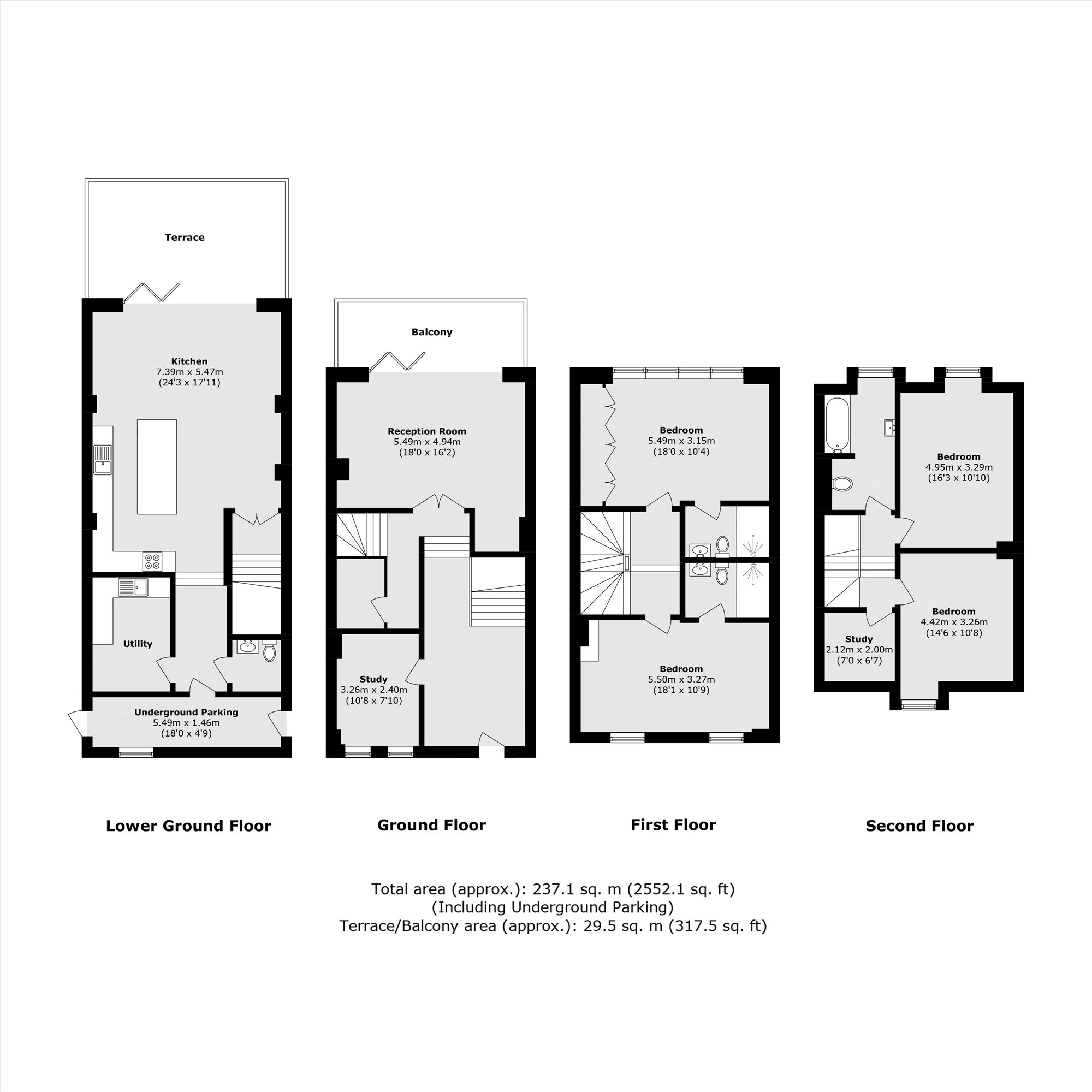 Segrave House, Ridgewood, Weybridge floorplan
