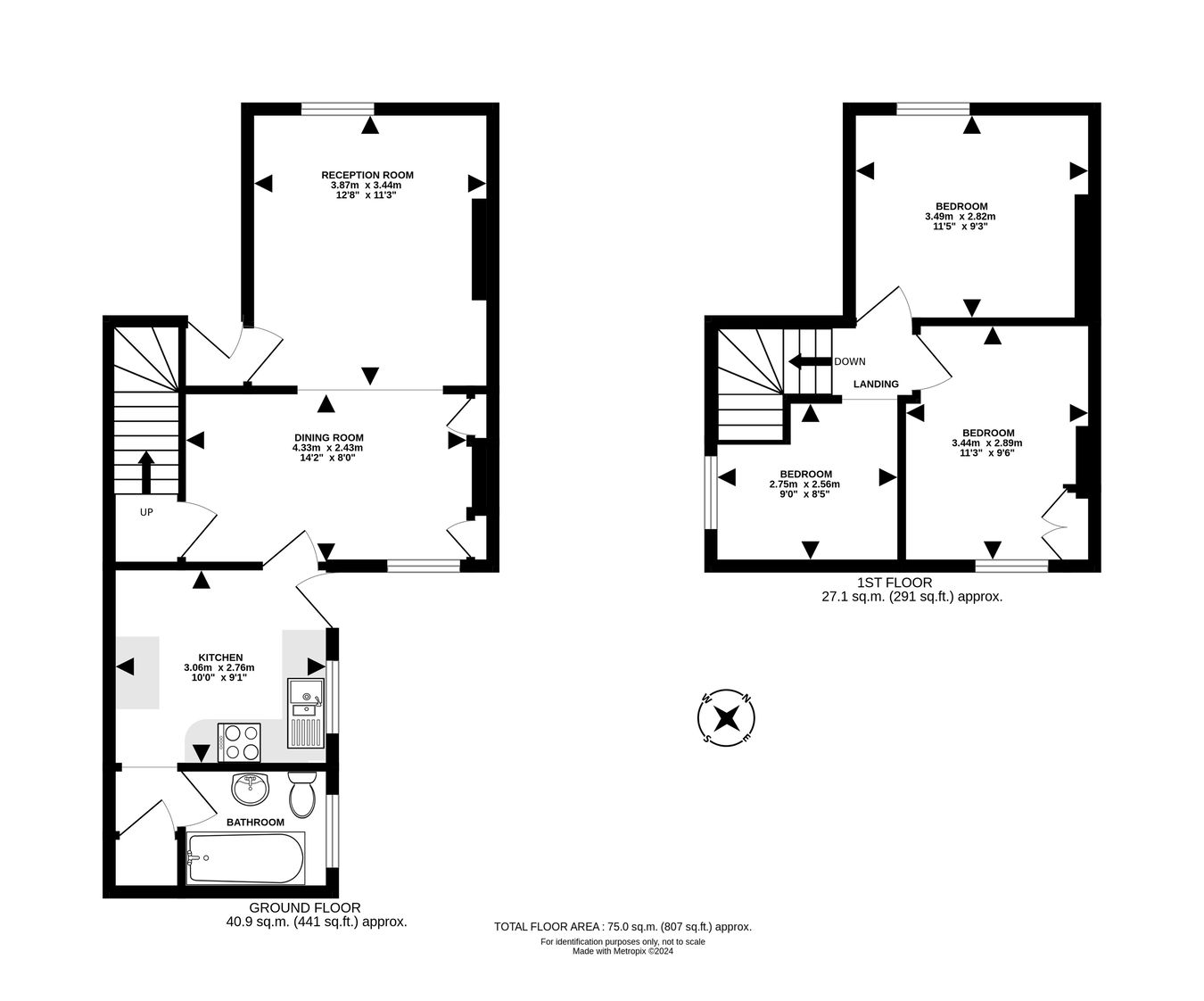 2 Rose Villa, Oaklands, Builth Wells floorplan
