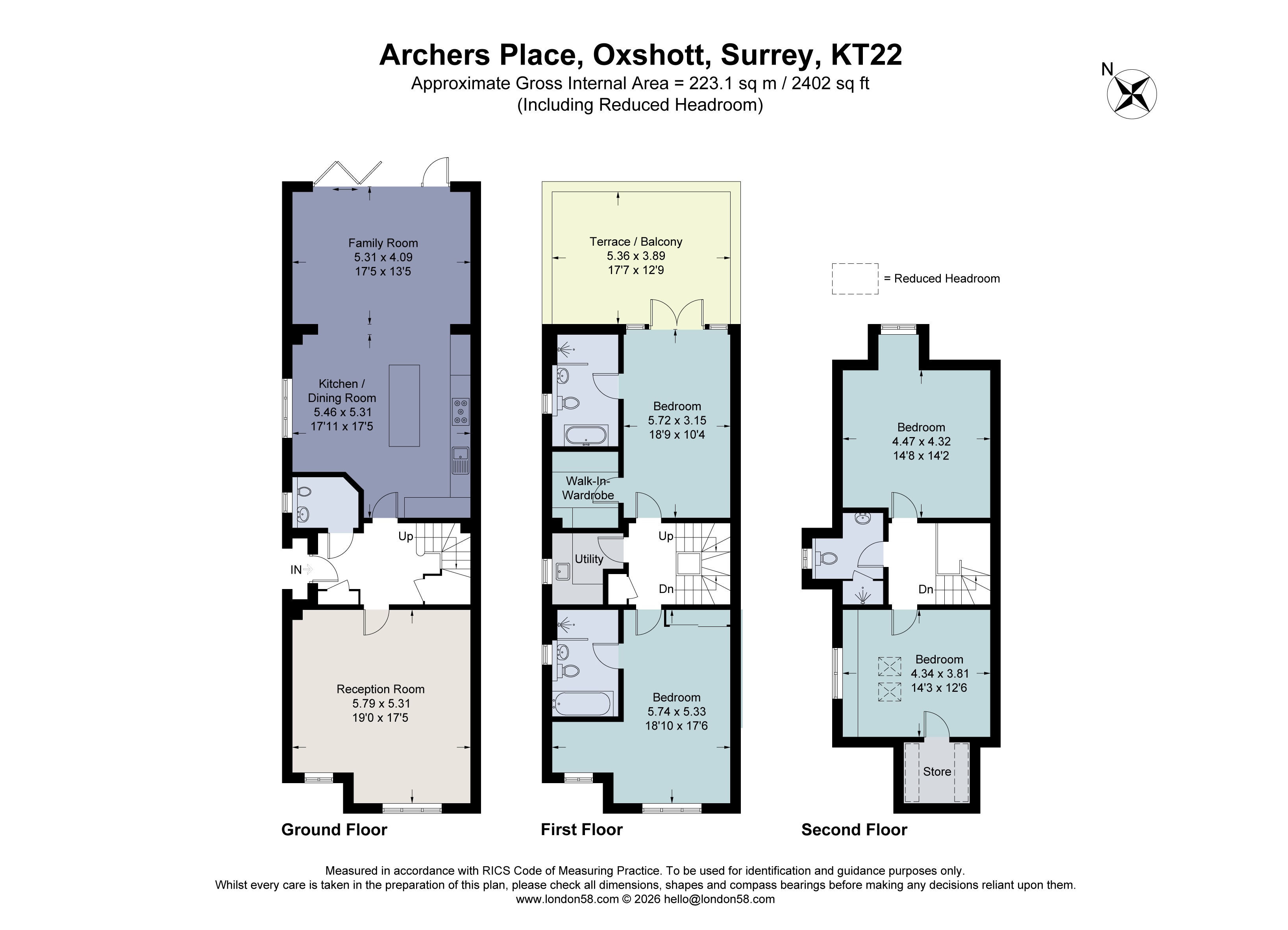 3 Archers Place,, Leatherhead Road, Leatherhead floorplan